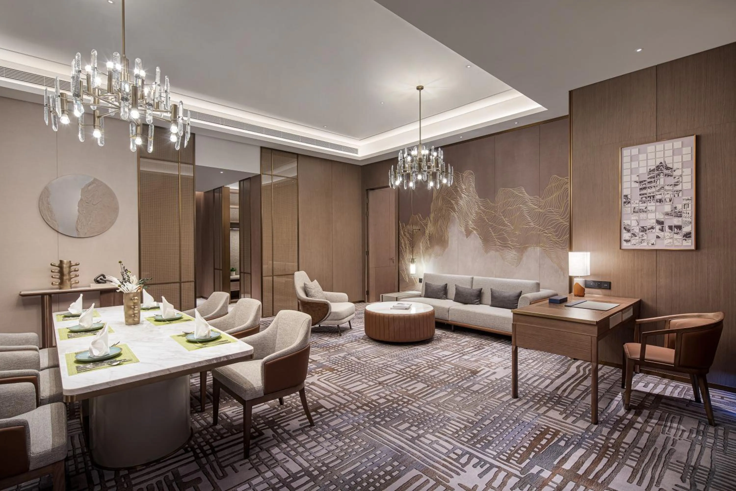 Photo of the whole room in Wyndham Shanxi Xiaohe Xincheng