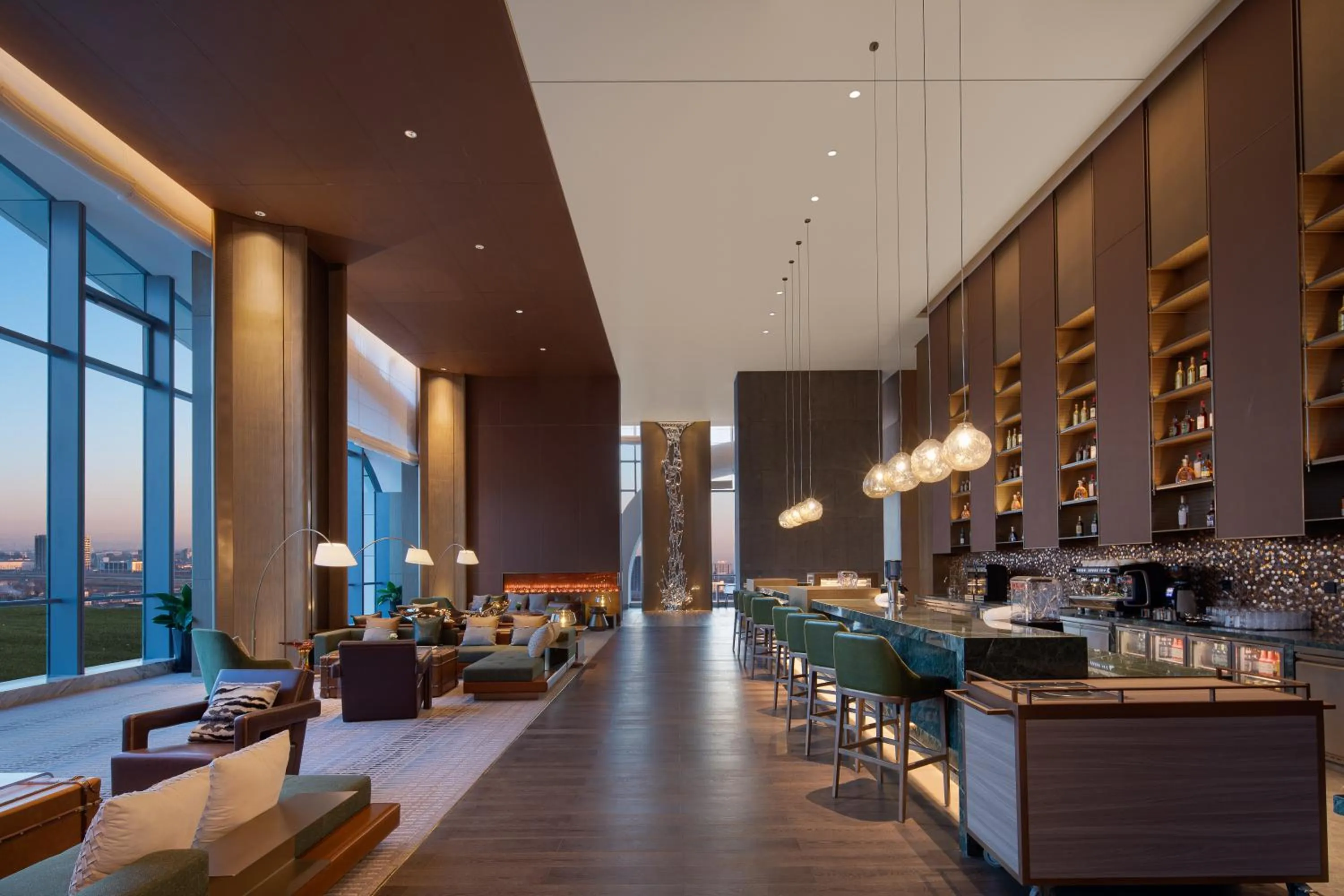Lounge or bar in Wyndham Shanxi Xiaohe Xincheng