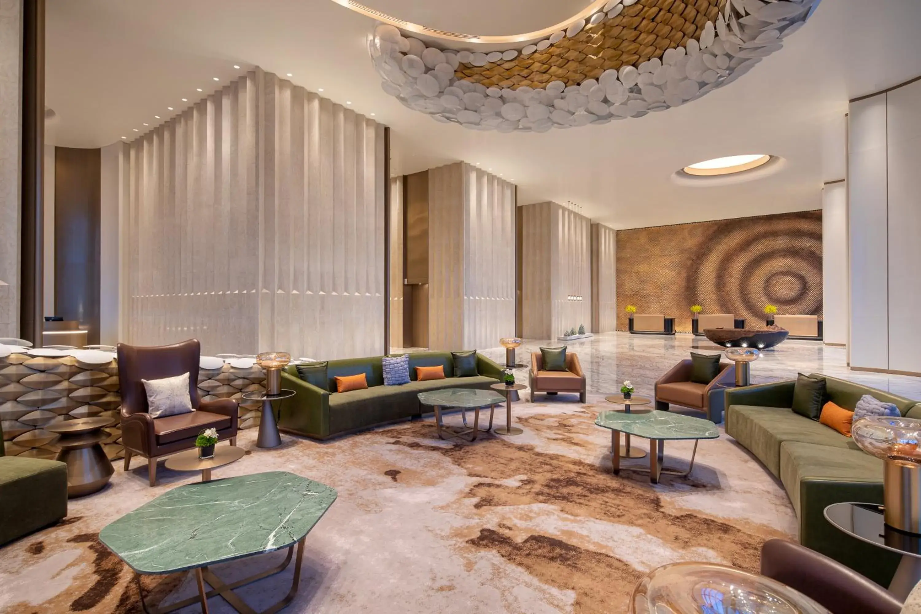 Lobby or reception in Wyndham Shanxi Xiaohe Xincheng Lobby or reception in Wyndham Shanxi Xiaohe Xincheng