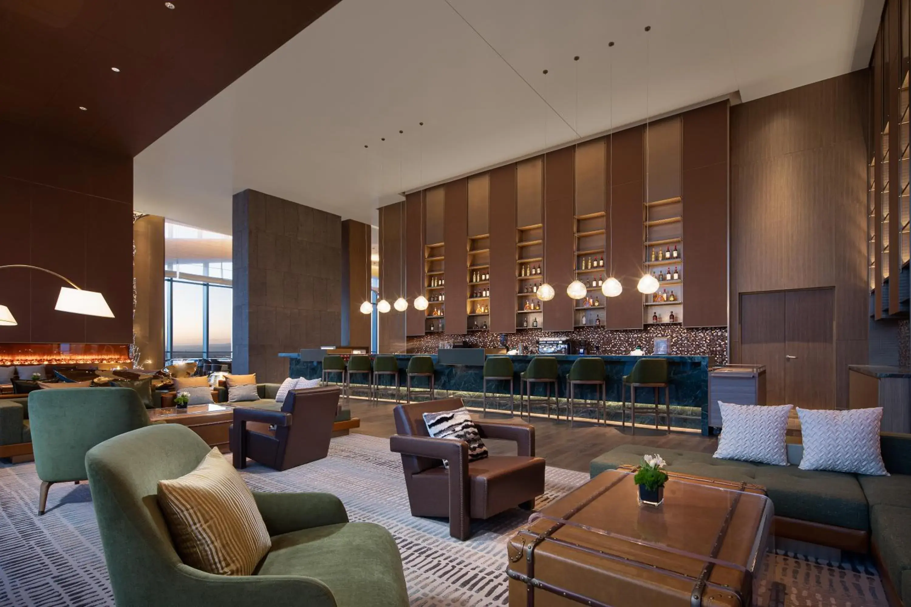Lounge or bar in Wyndham Shanxi Xiaohe Xincheng Lounge or bar in Wyndham Shanxi Xiaohe Xincheng