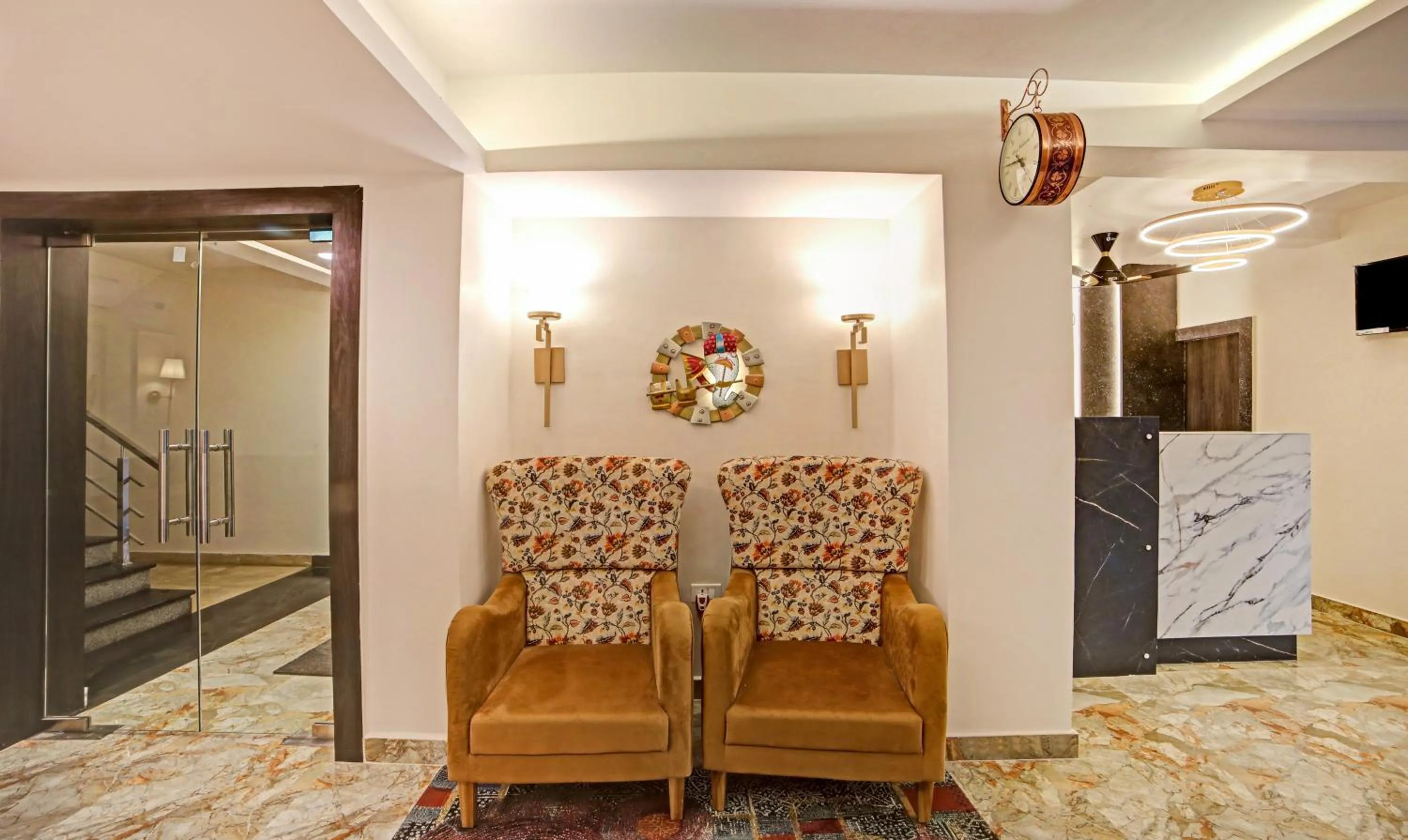 Seating area in Treebo Lazystay Elite