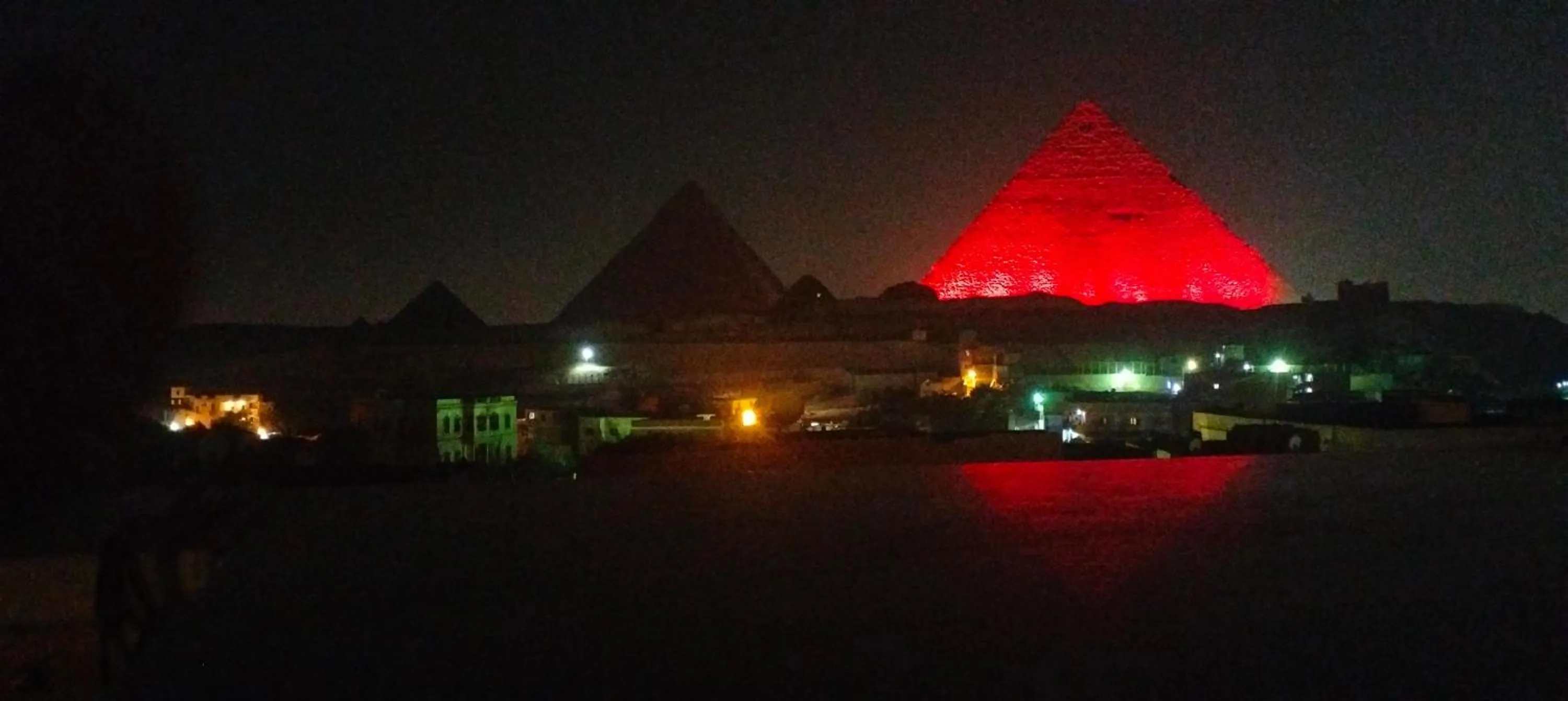 Landmark view in Zeina pyramids view