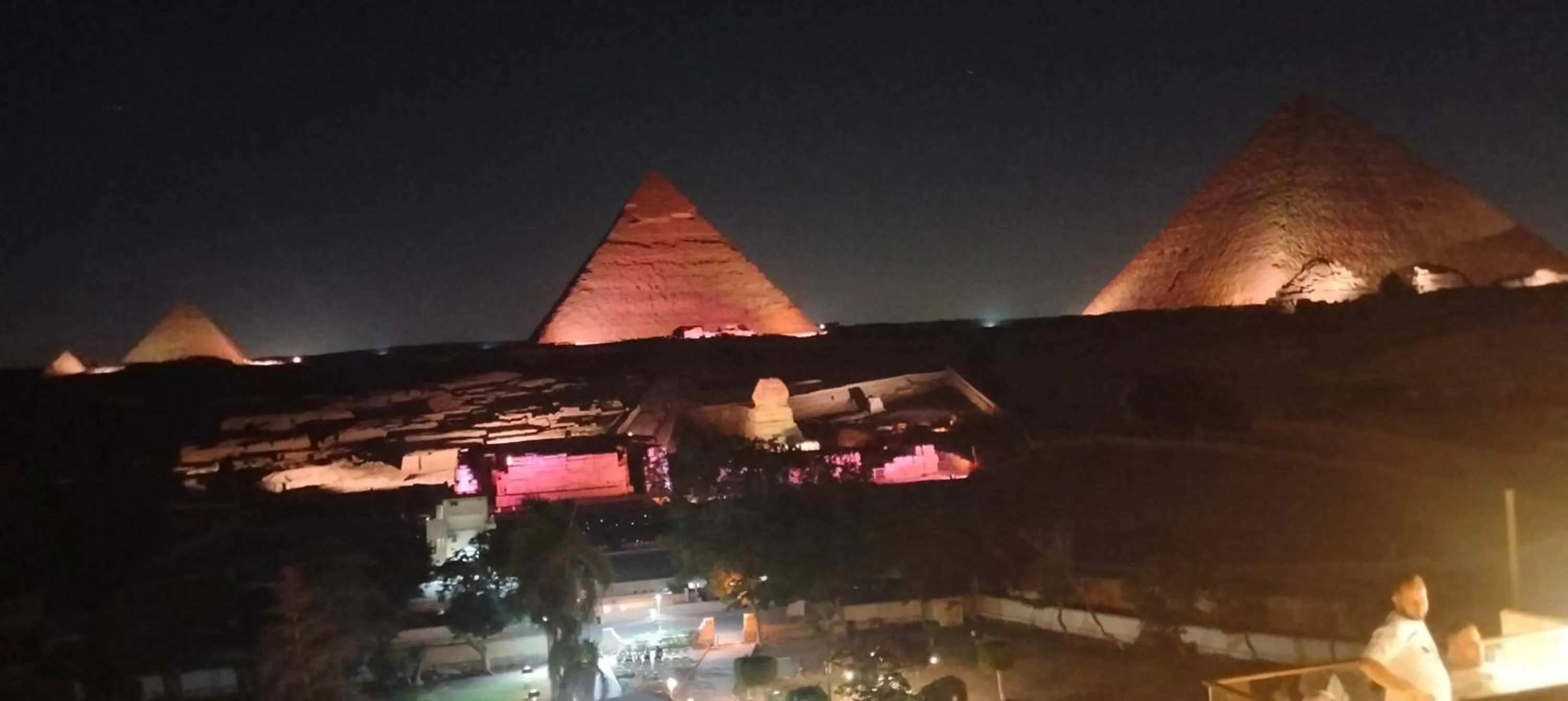 Landmark view in Zeina pyramids view