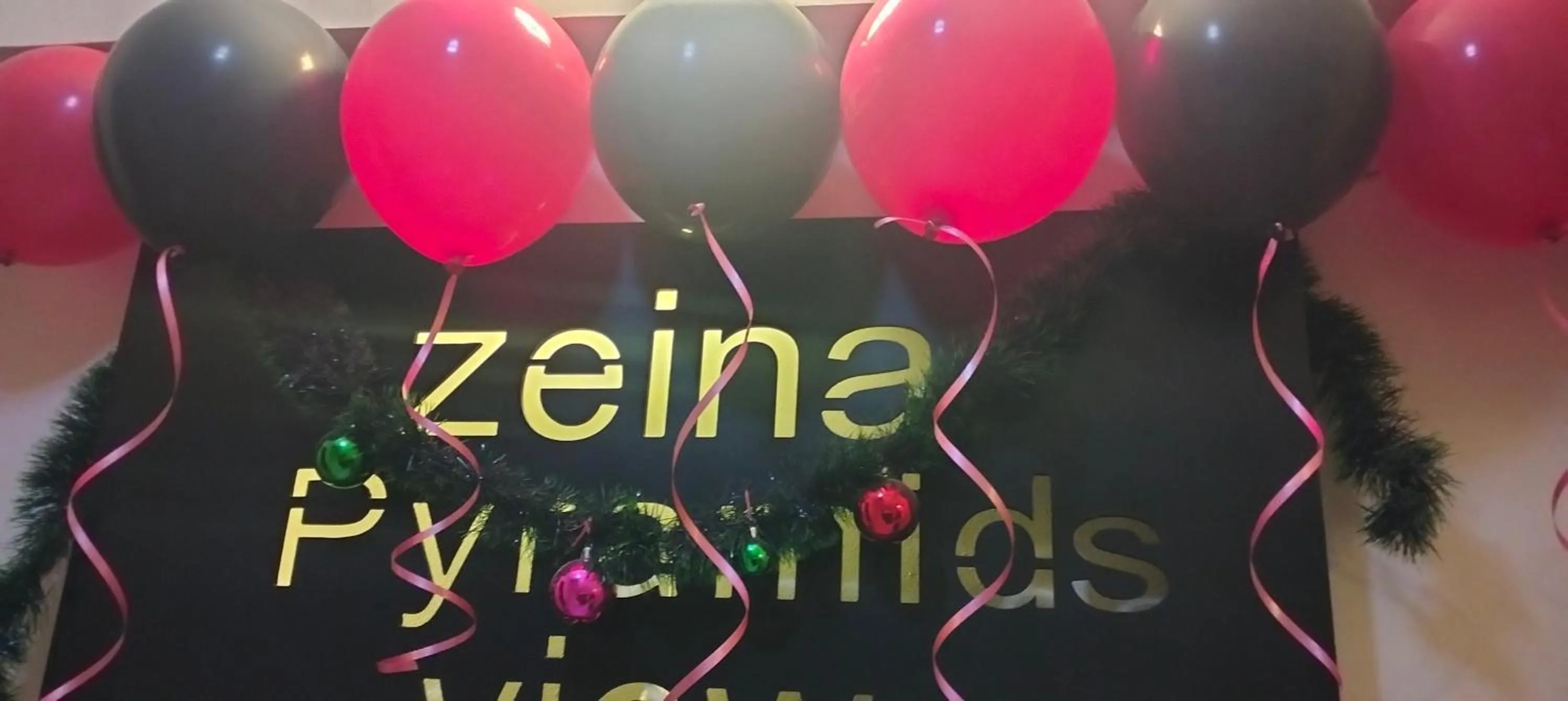 Decorative detail in Zeina pyramids view