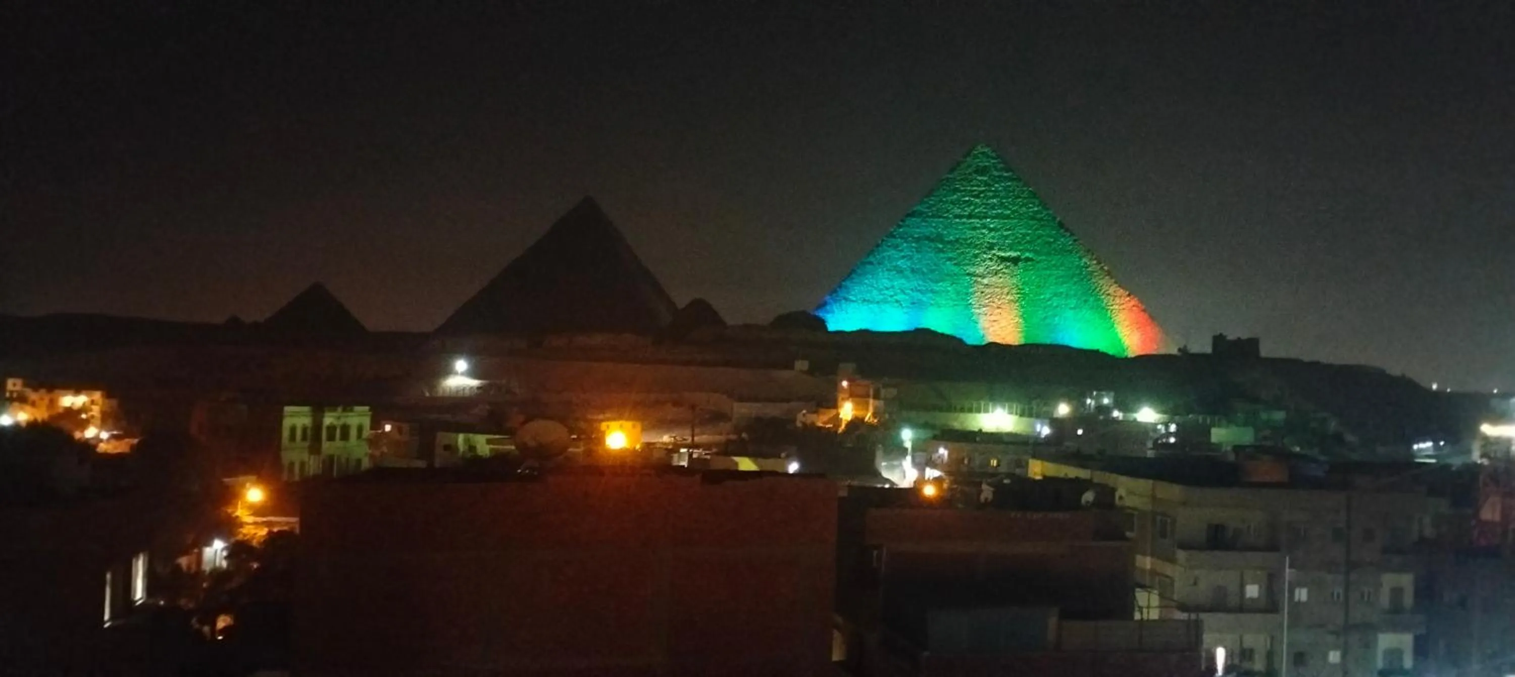 Landmark view in Zeina pyramids view