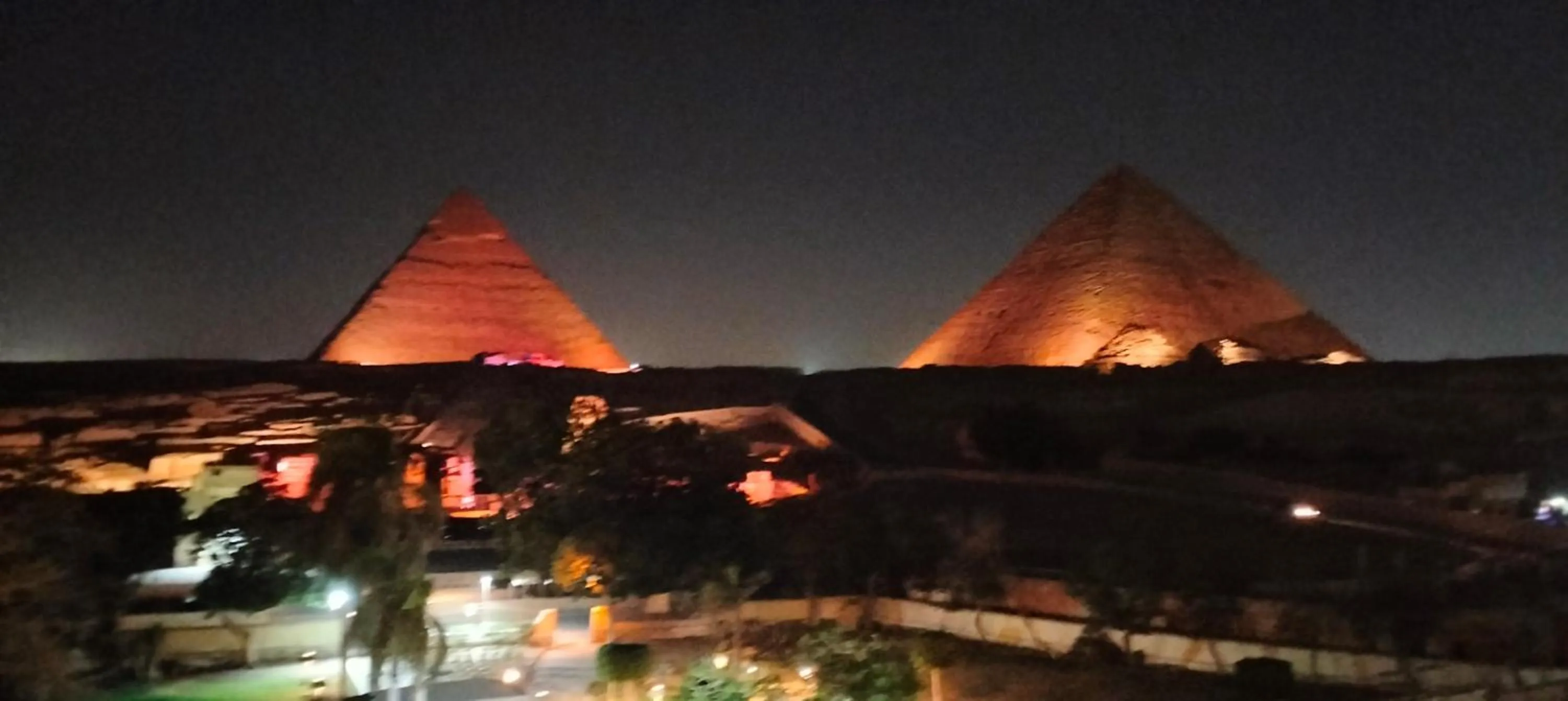 Landmark view in Zeina pyramids view