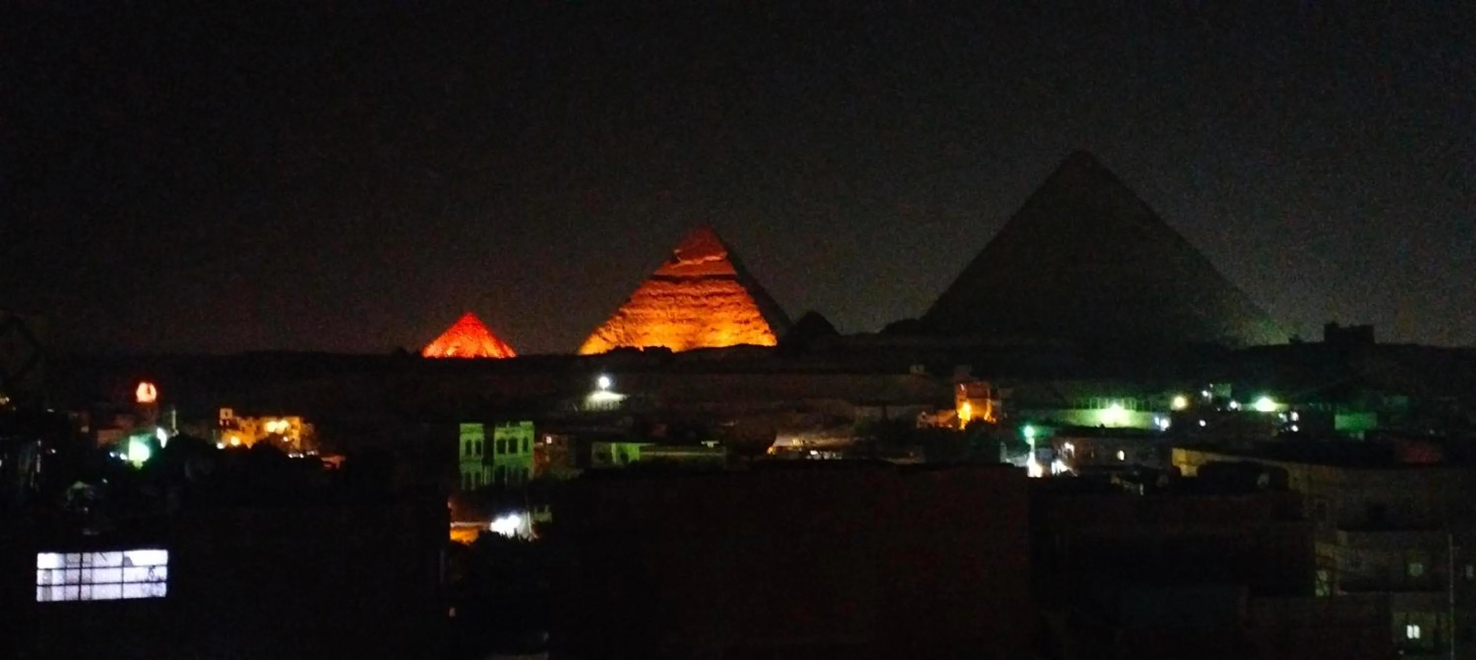 Landmark view in Zeina pyramids view