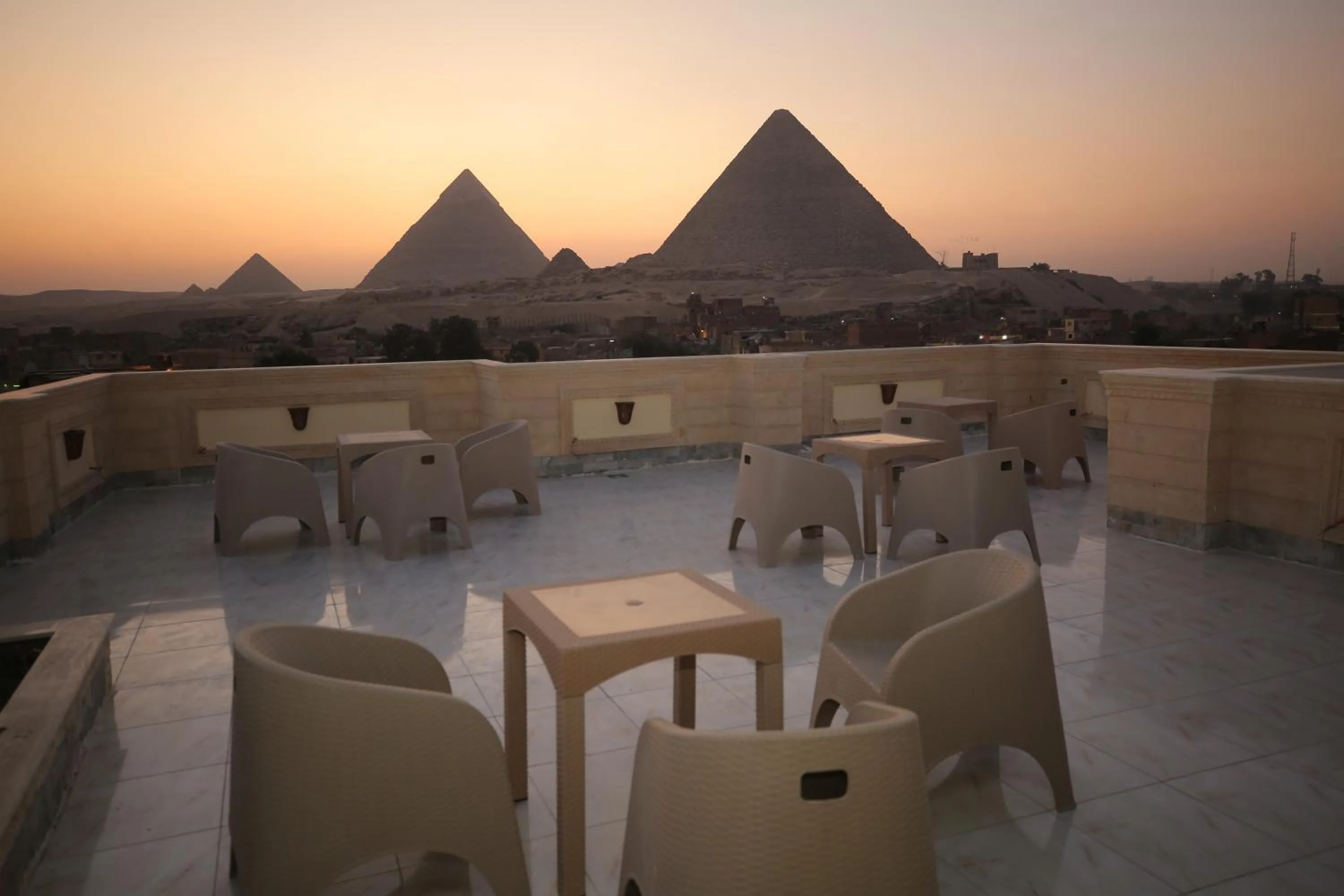 Nearby landmark in Zeina pyramids view