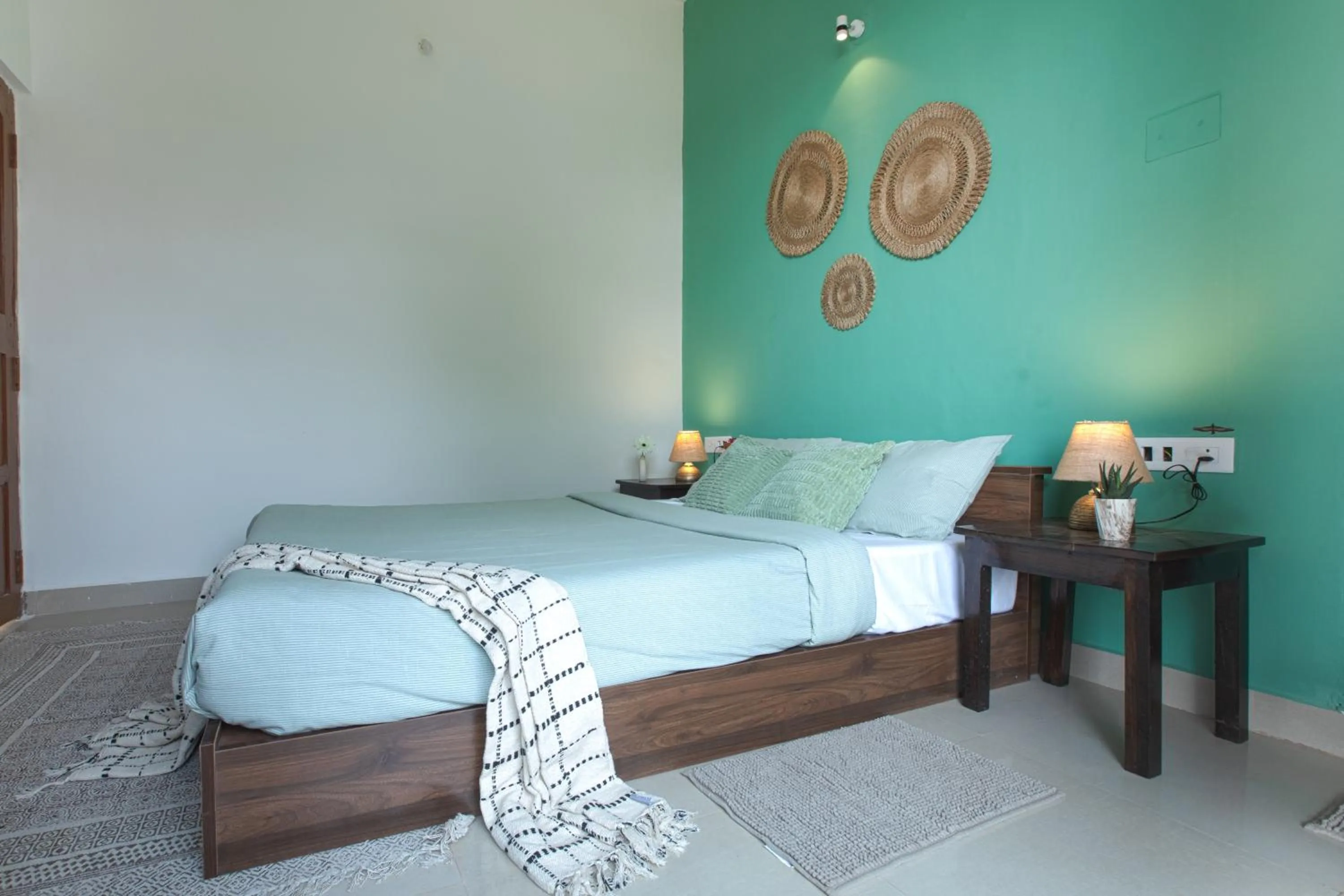 Bedroom, Bed in Woodpegger By The Beach, Mandrem