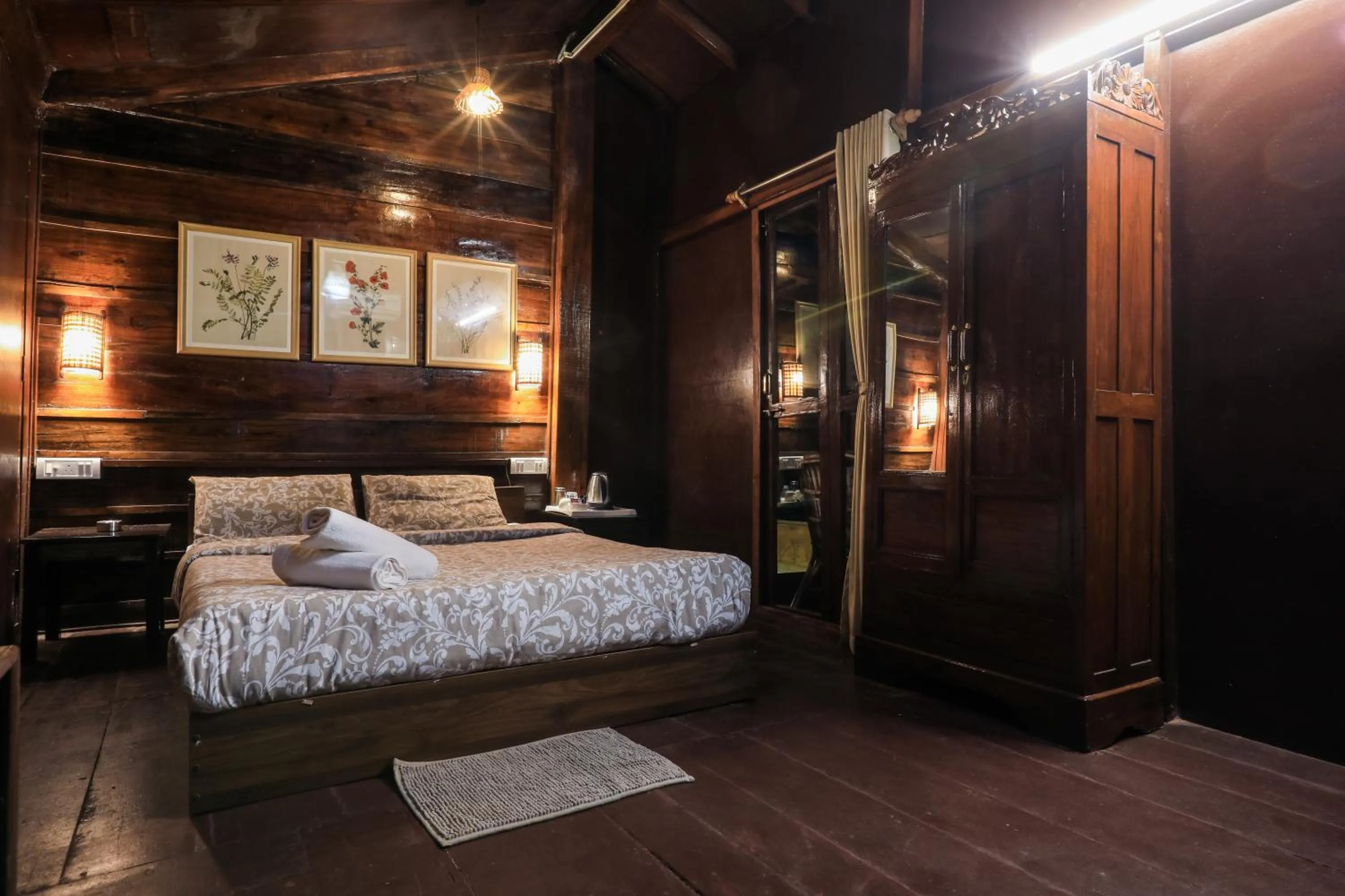 Bedroom, Bed in Woodpegger By The Beach, Mandrem