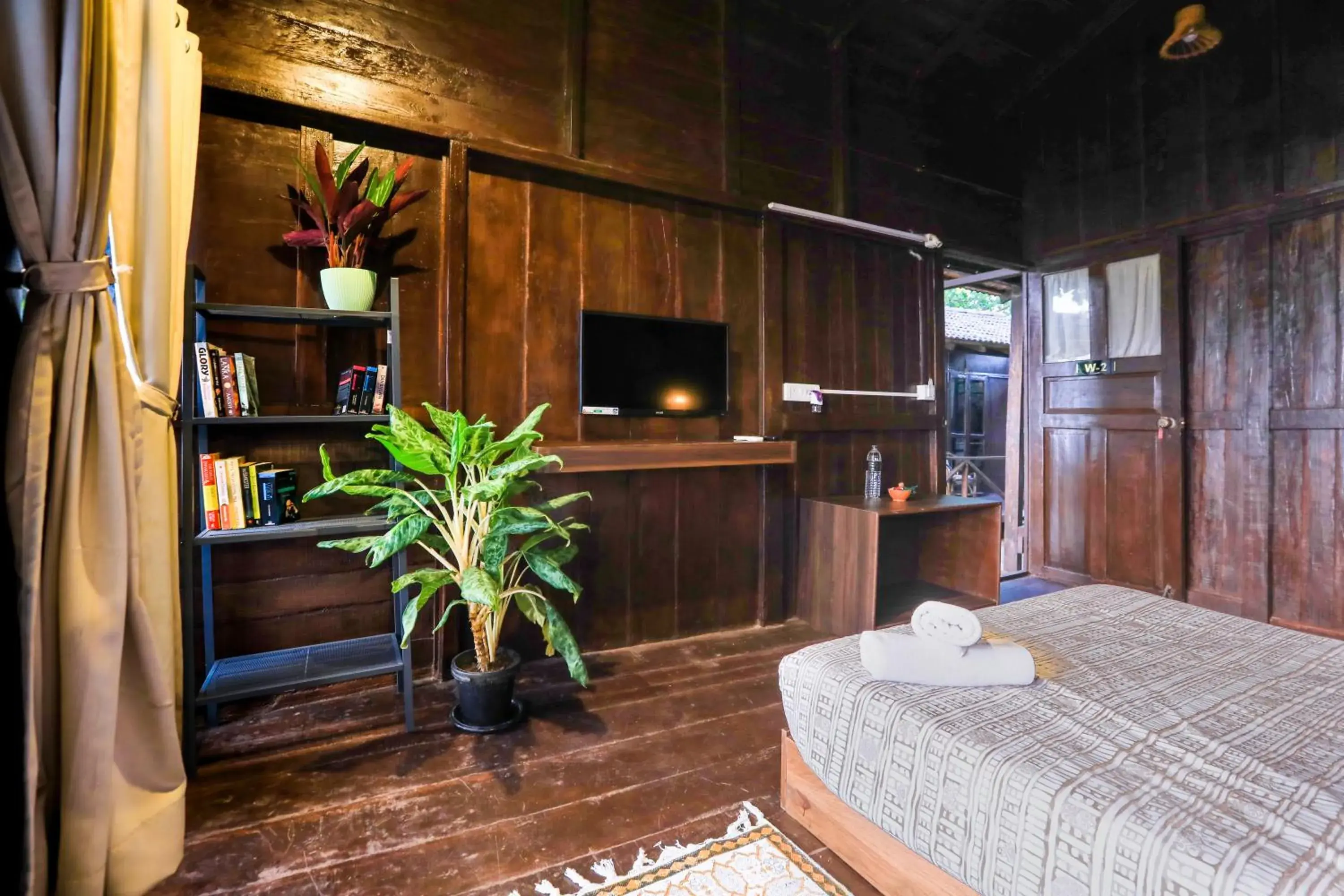 Bedroom, Bed in Woodpegger By The Beach, Mandrem Bedroom, Bed in Woodpegger By The Beach, Mandrem