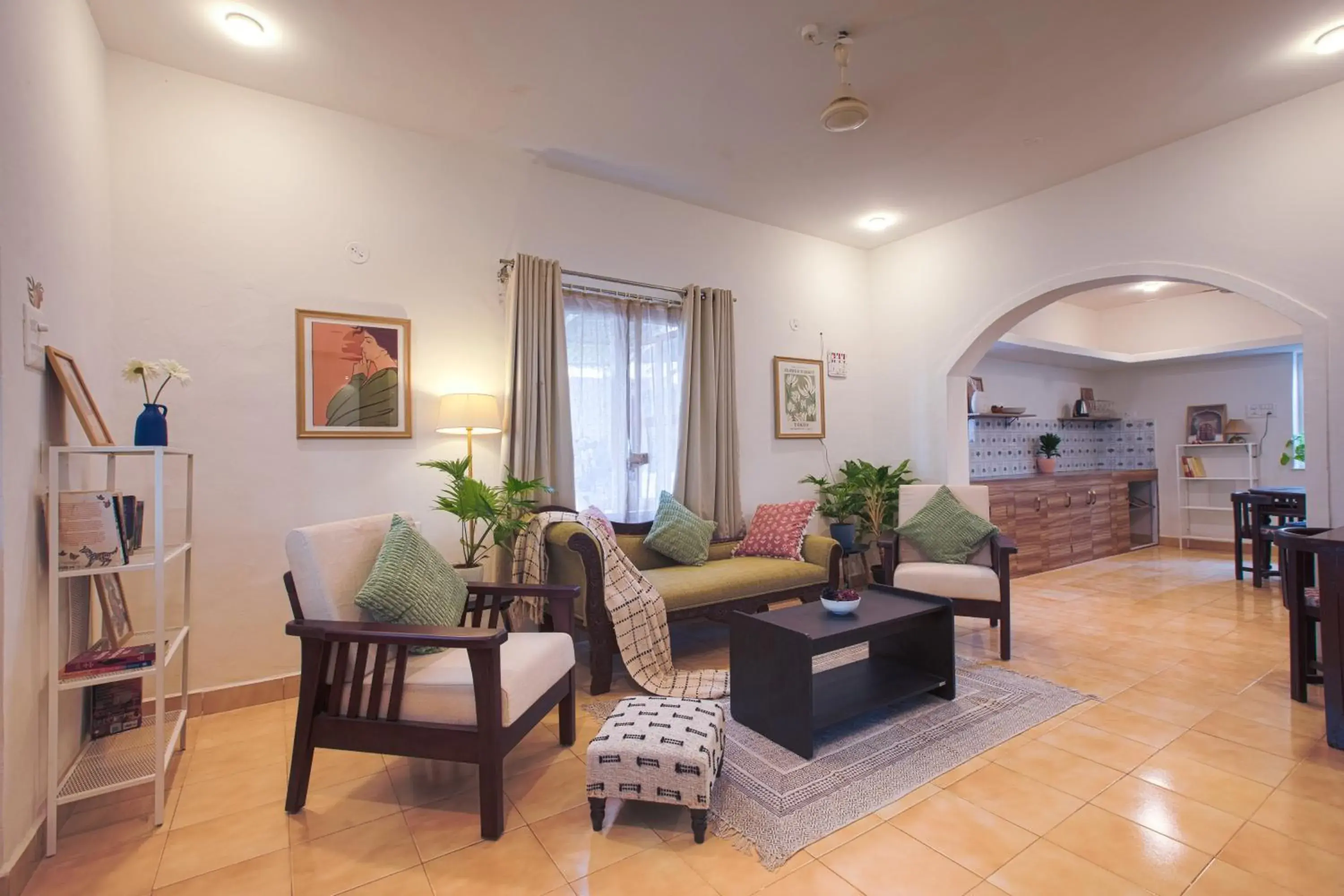 Living room in Woodpegger By The Beach, Mandrem Living room in Woodpegger By The Beach, Mandrem