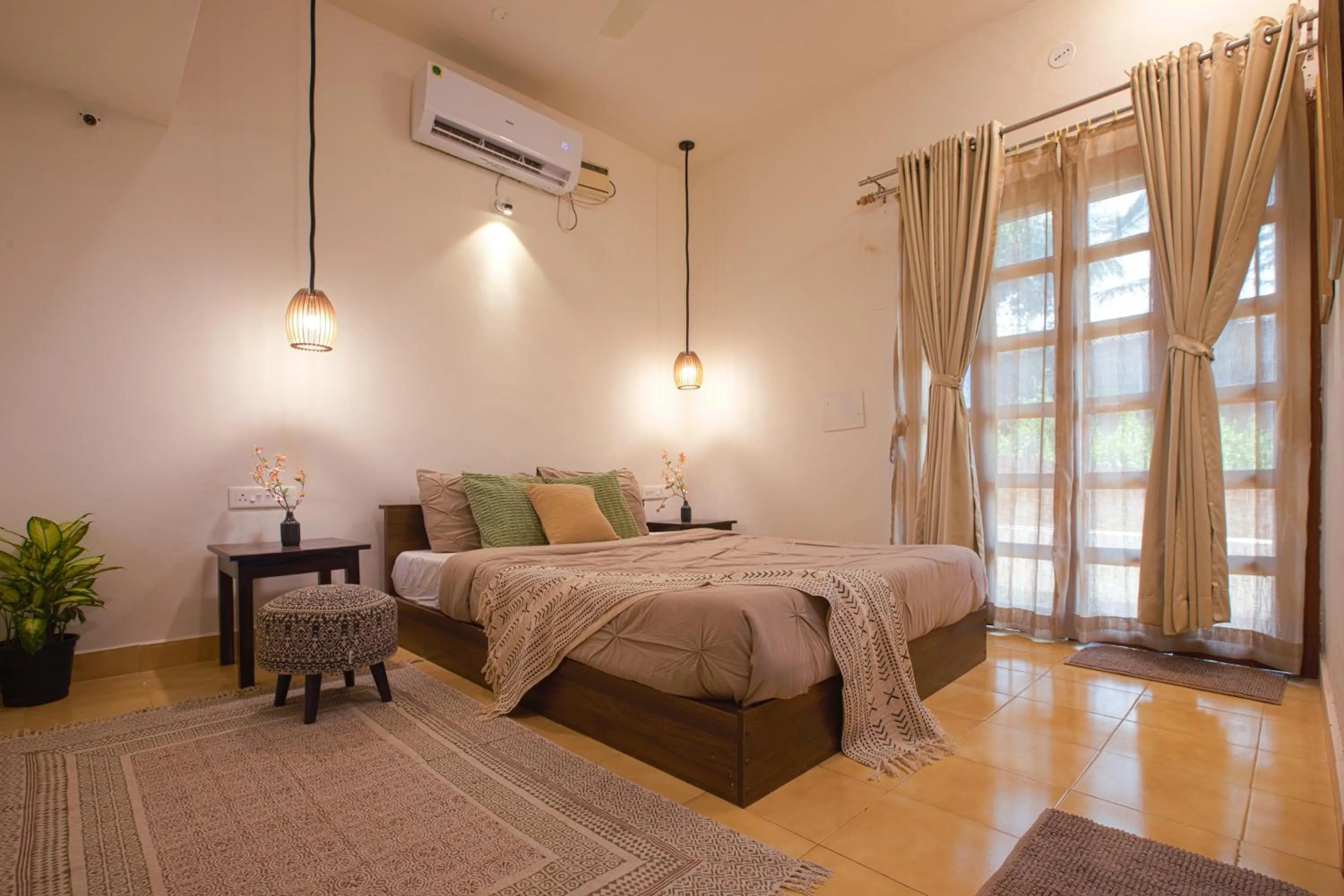 Bedroom, Bed in Woodpegger By The Beach, Mandrem