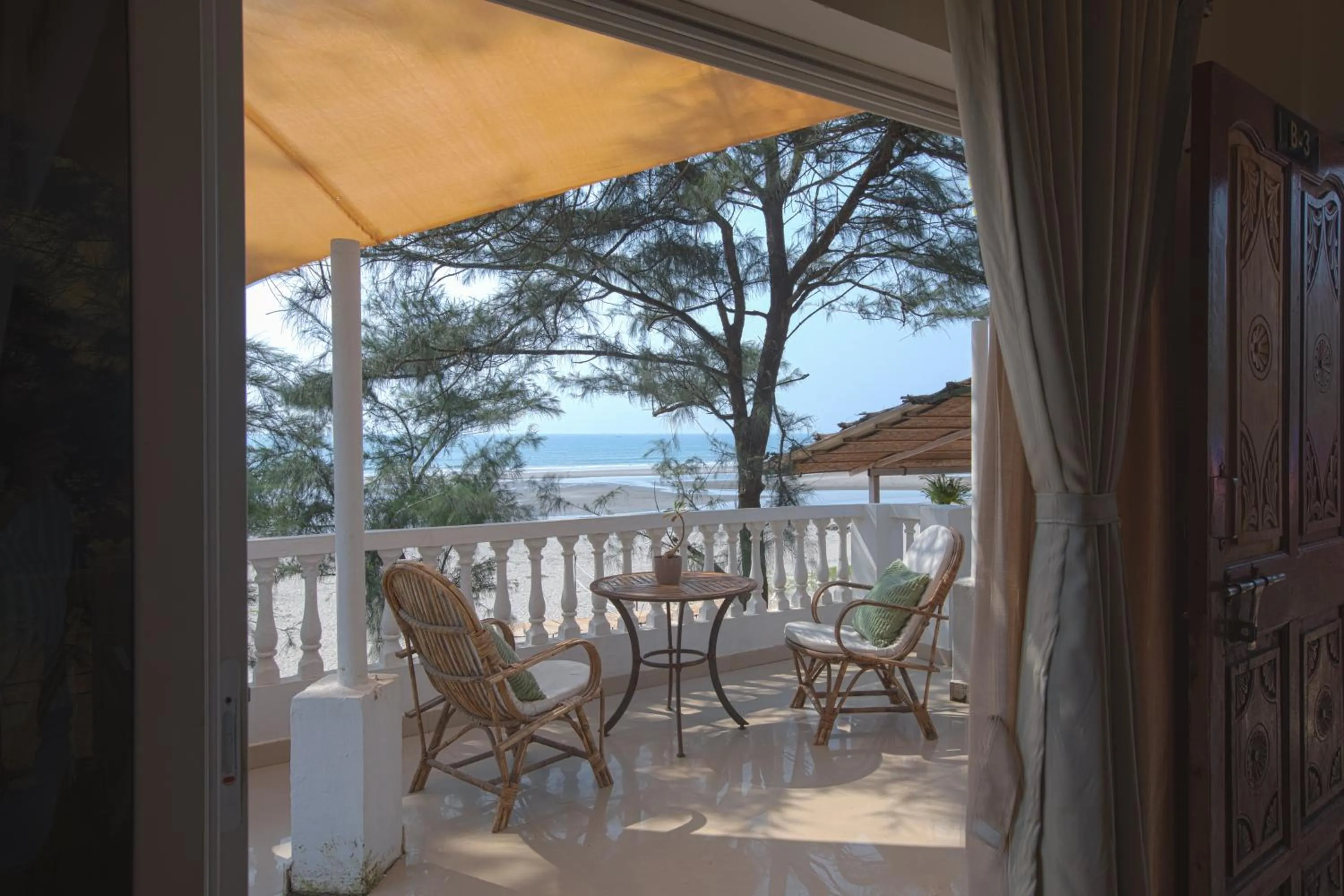 Balcony/Terrace in Woodpegger By The Beach, Mandrem