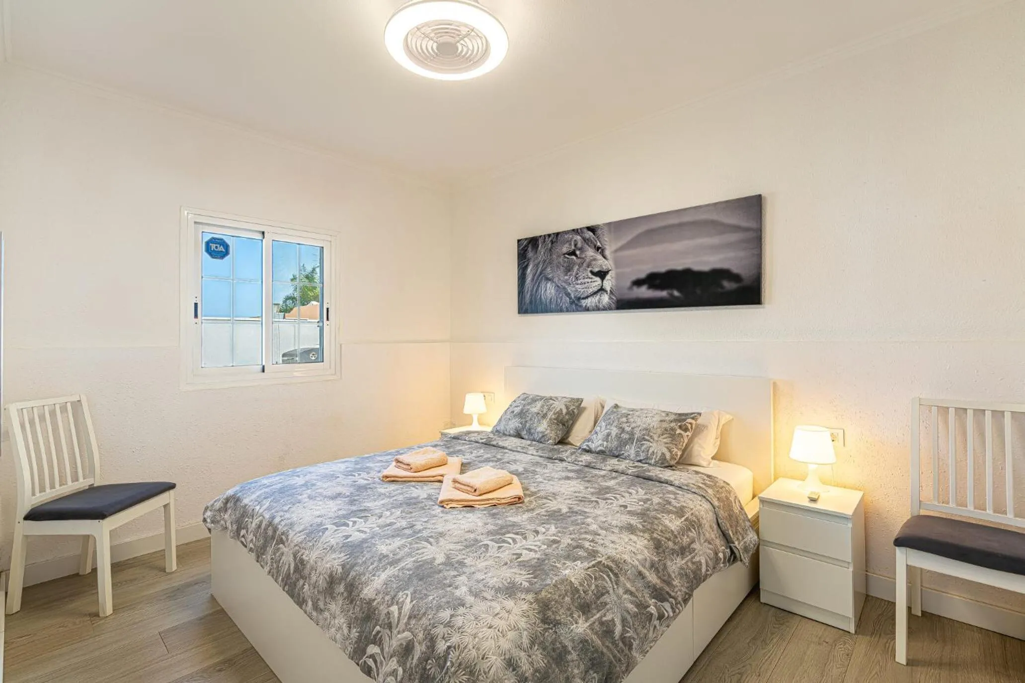 Bedroom, Bed in Villa Costa Adeje