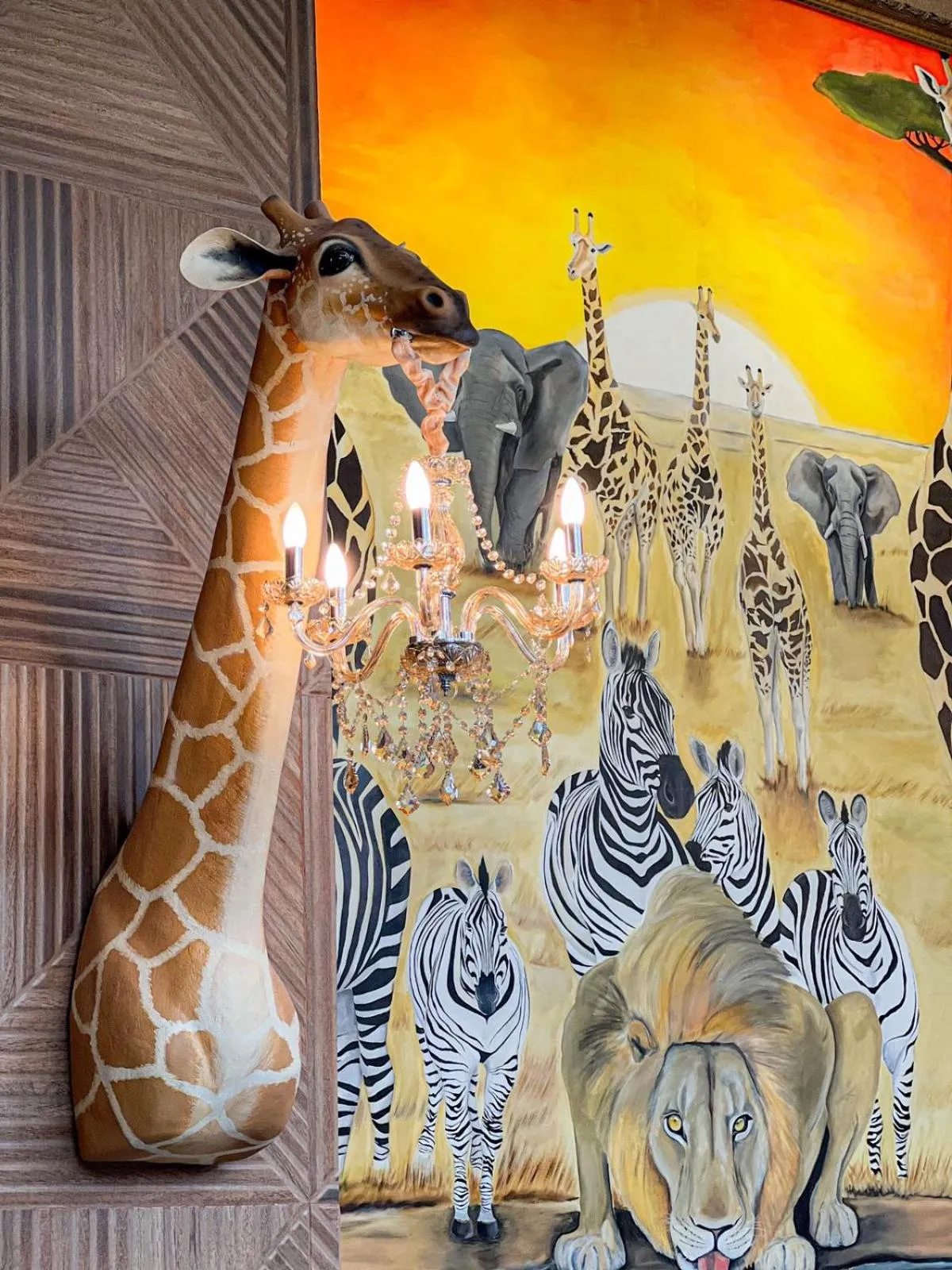 Decorative detail in Wakanda Hotel