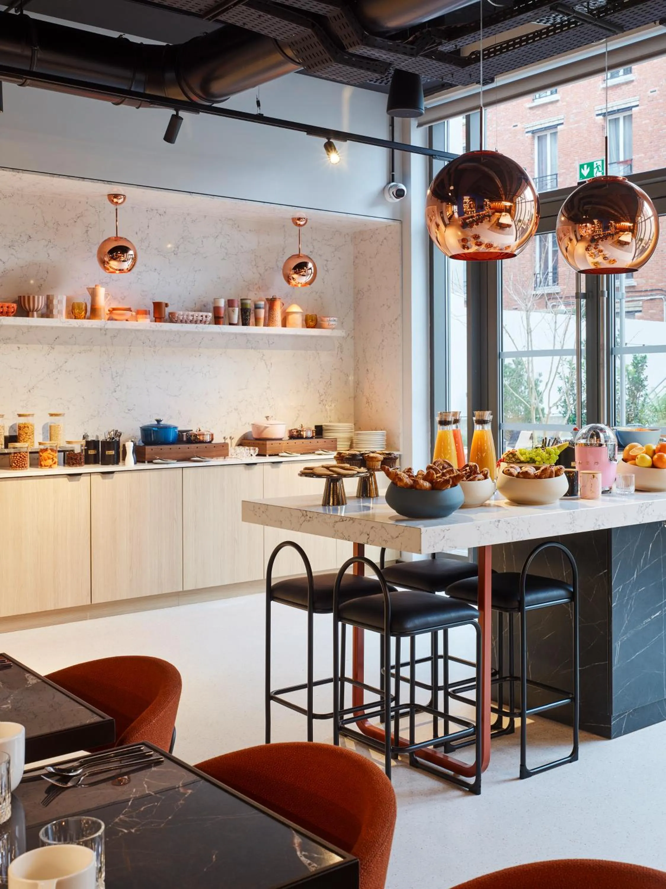 Buffet breakfast in Tribe Paris Saint Ouen