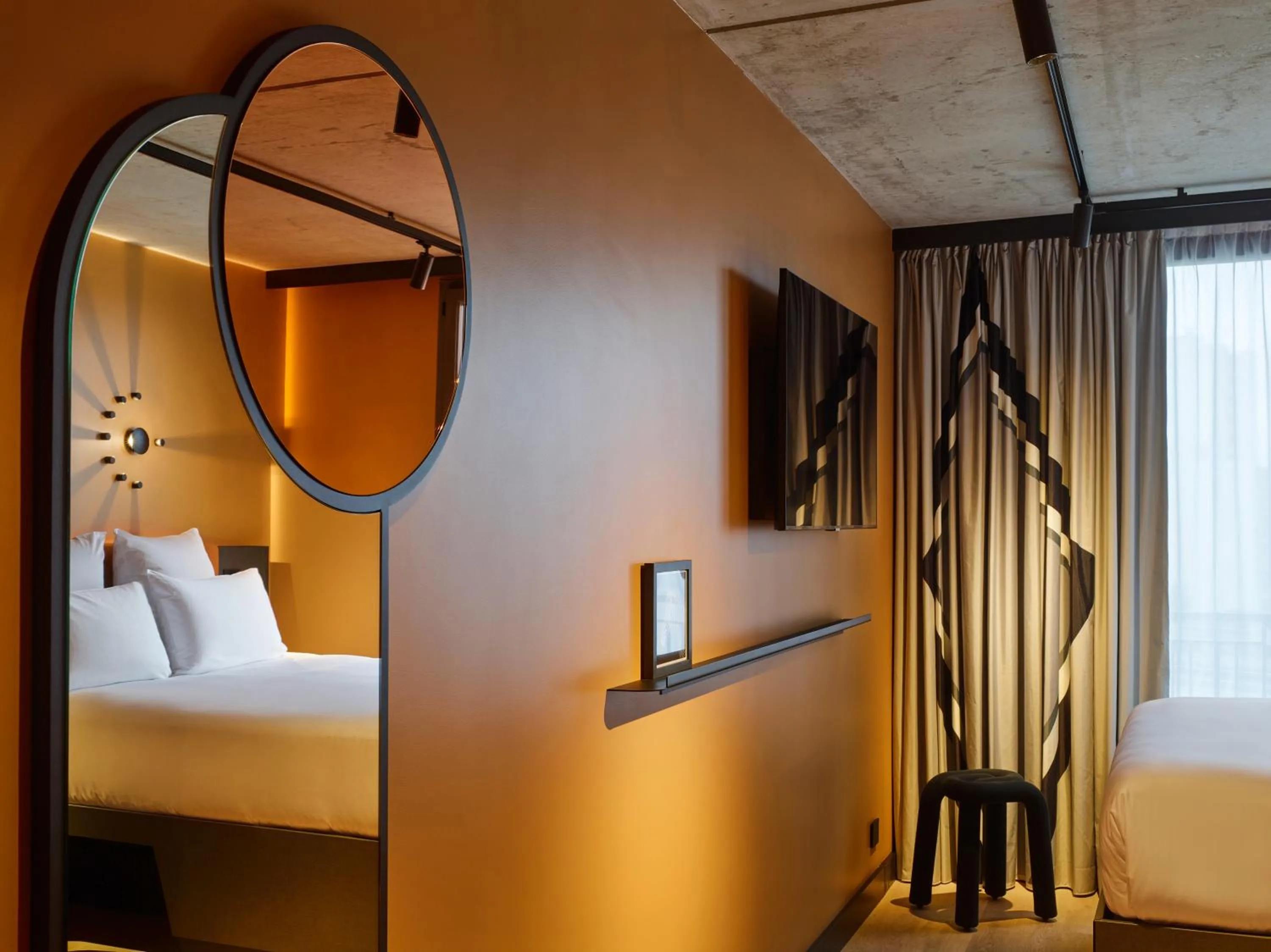 Decorative detail, Bed in Tribe Paris Saint Ouen