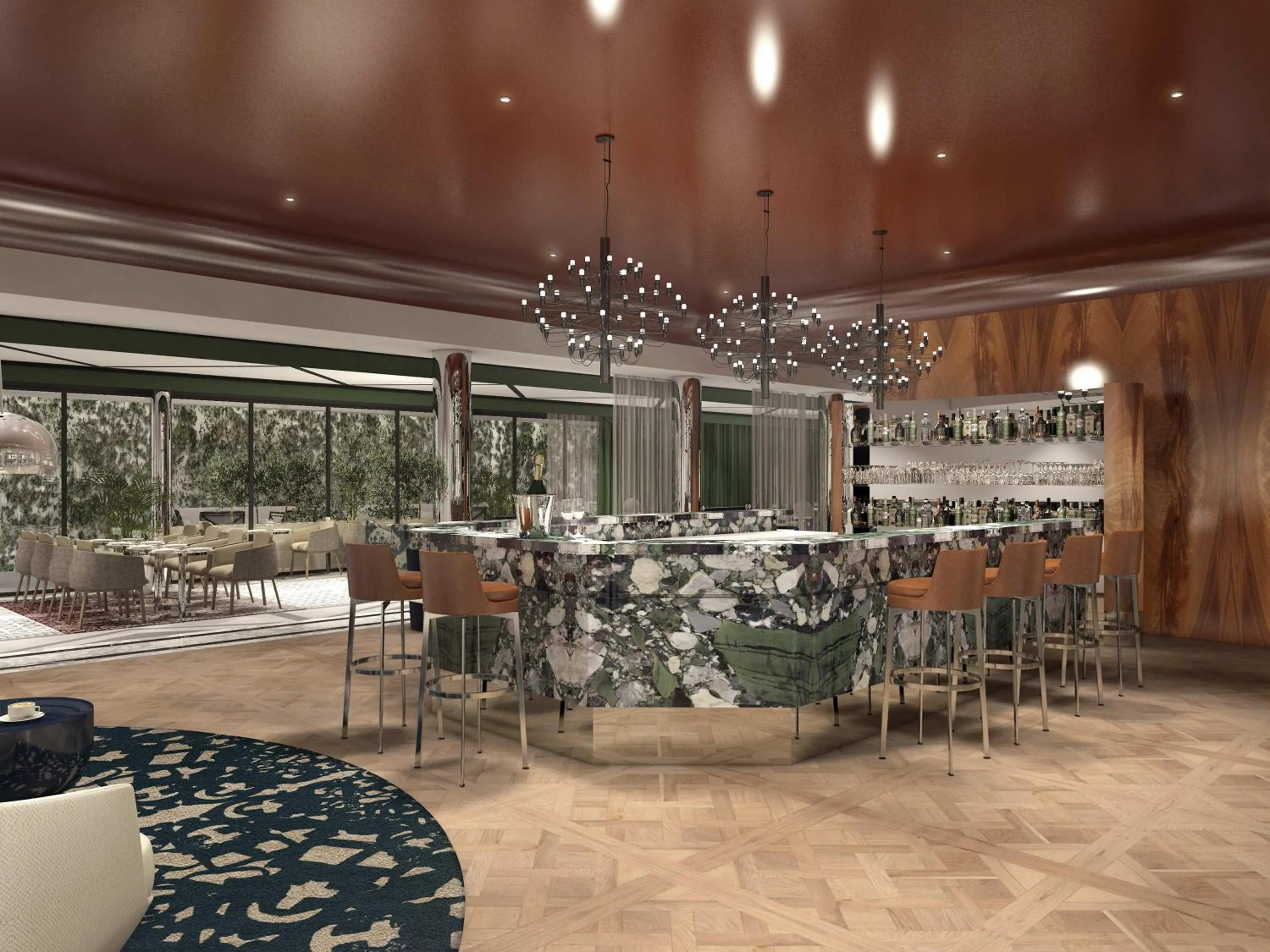 Lounge or bar in La Licorne Hotel & Spa Troyes - MGallery Collection