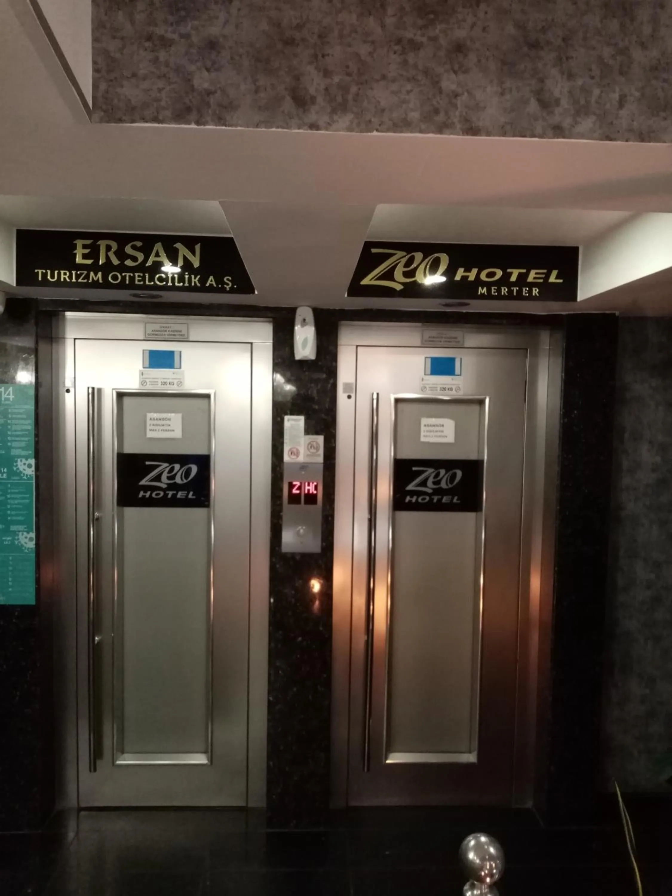 elevator in ZEO HOTEL merter
