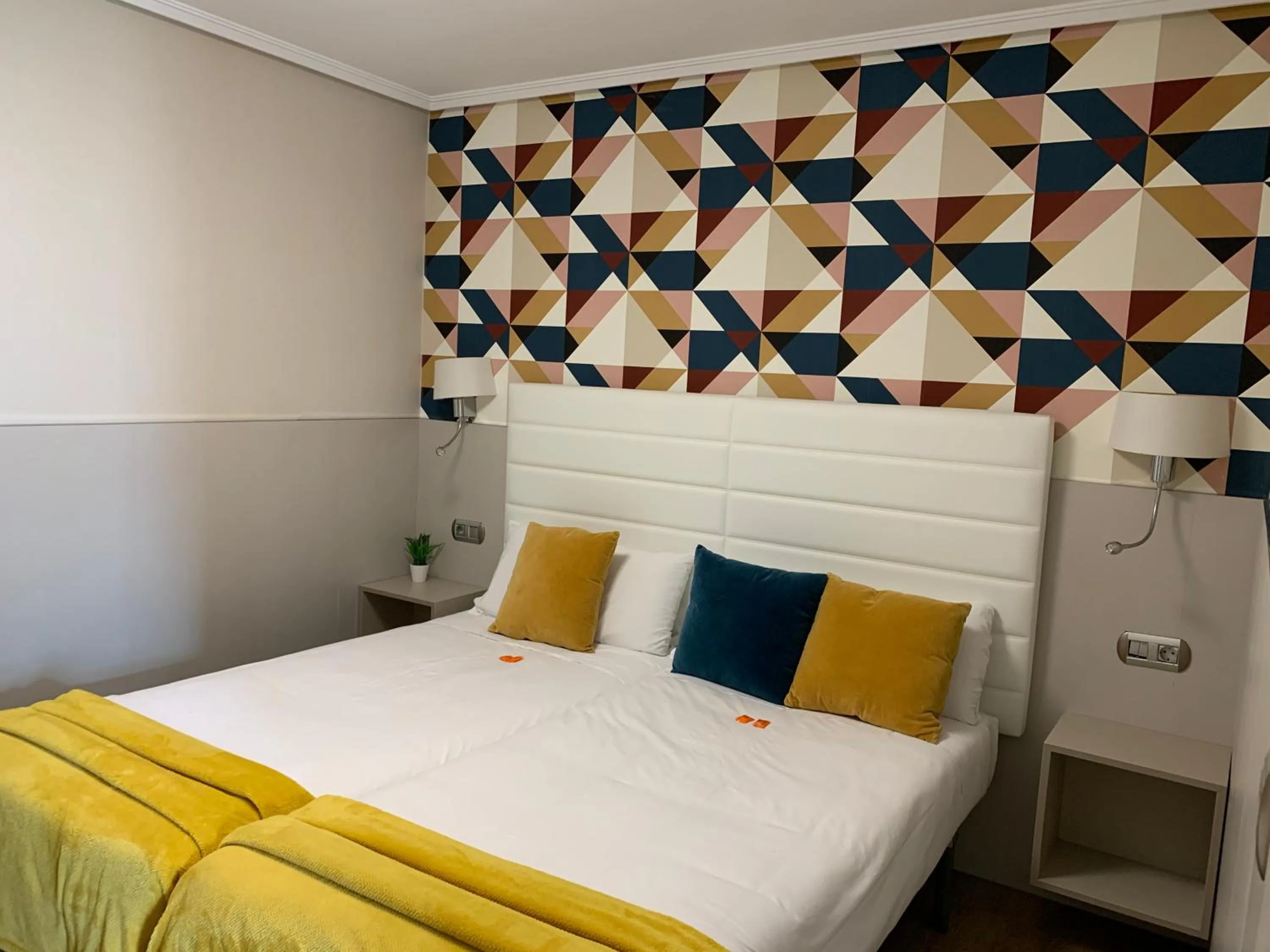 Bed in Hotel Artetxe