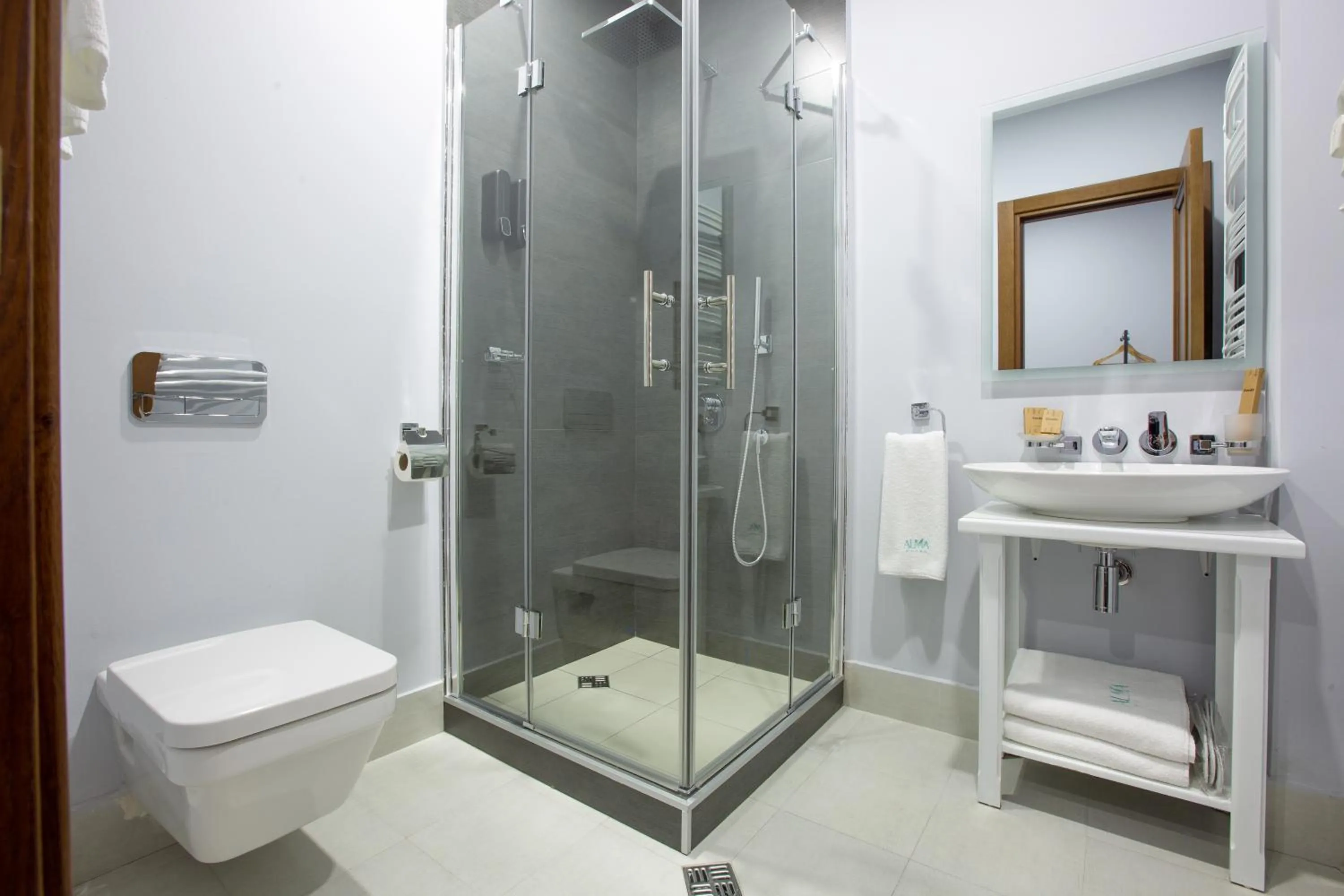 Shower in Alma Boutique Hotel