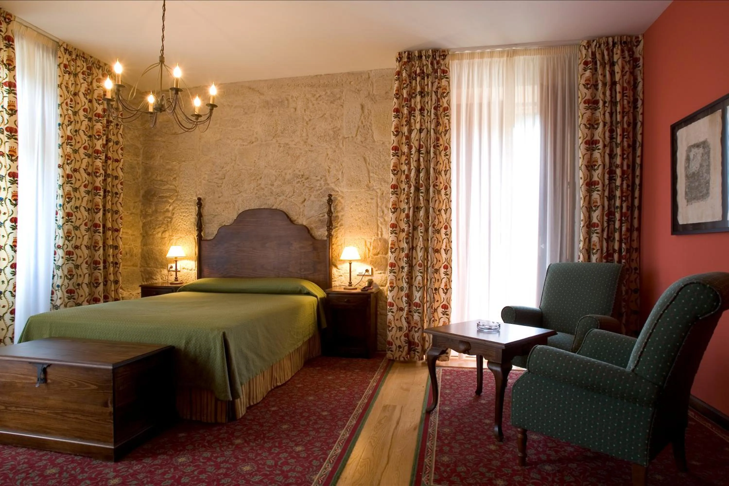 Photo of the whole room, Bed in Hotel Pazo de Lestrove by Pousadas de Compostela