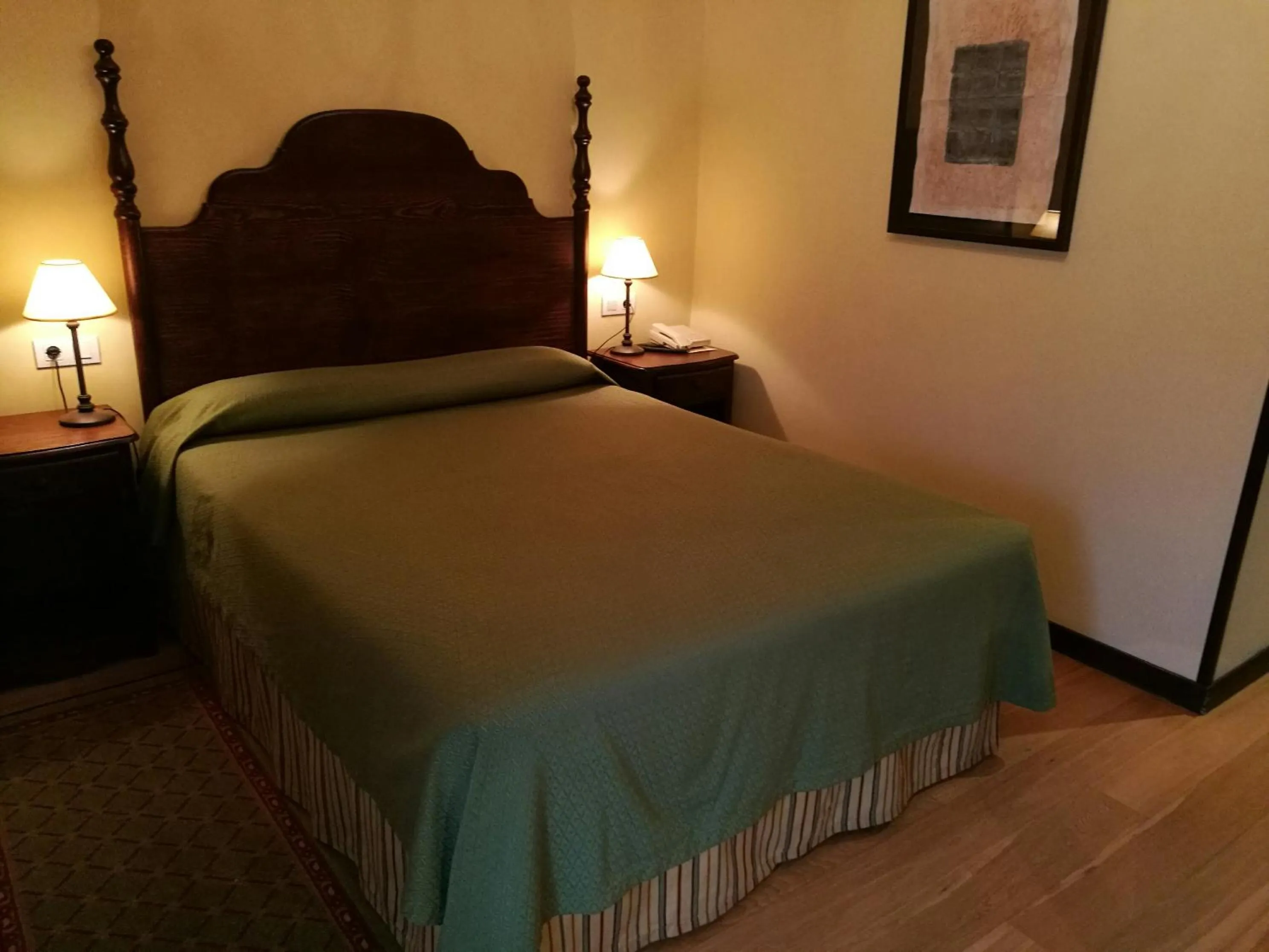 Photo of the whole room, Bed in Hotel Pazo de Lestrove by Pousadas de Compostela