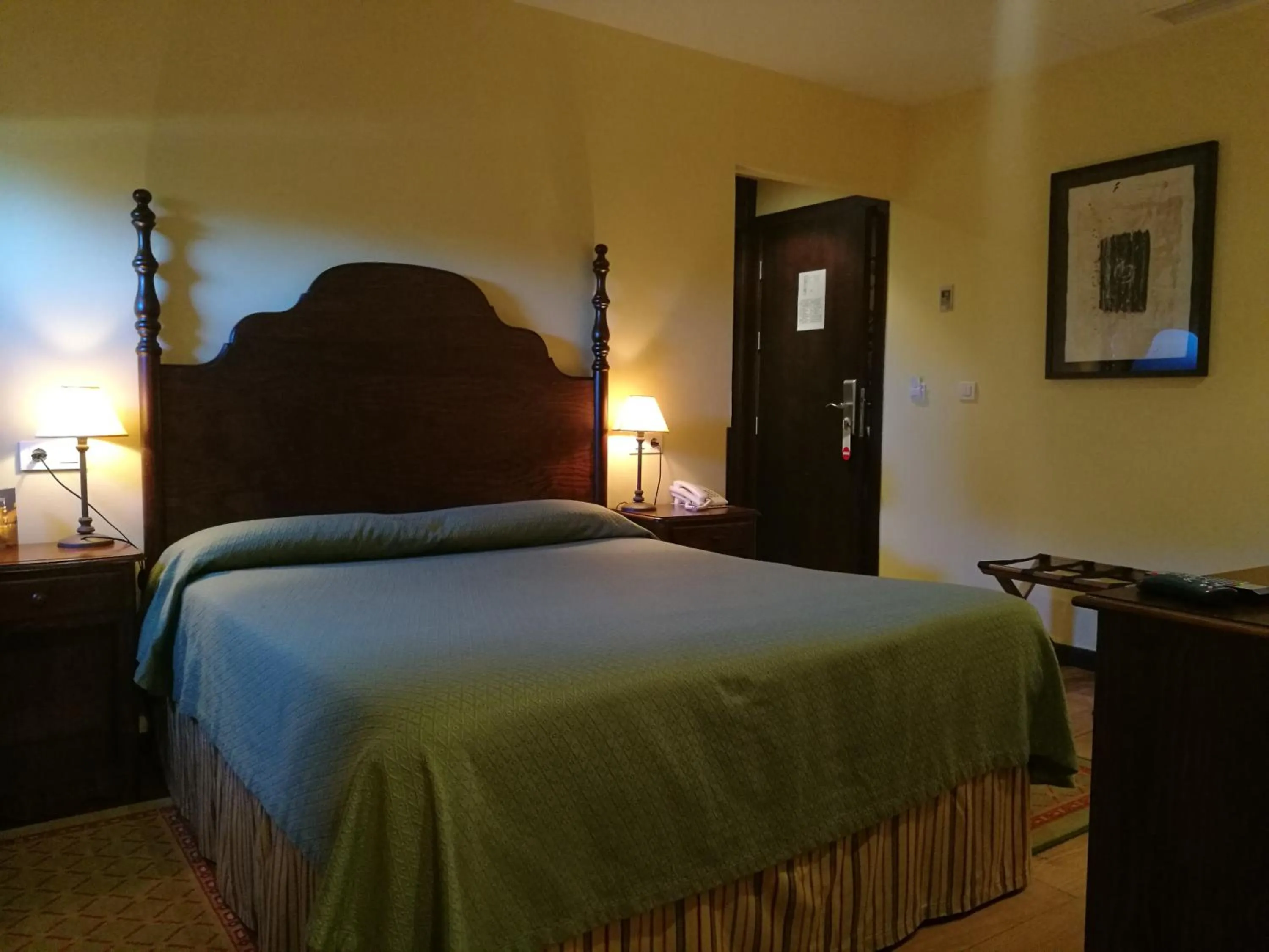 Photo of the whole room, Bed in Hotel Pazo de Lestrove by Pousadas de Compostela