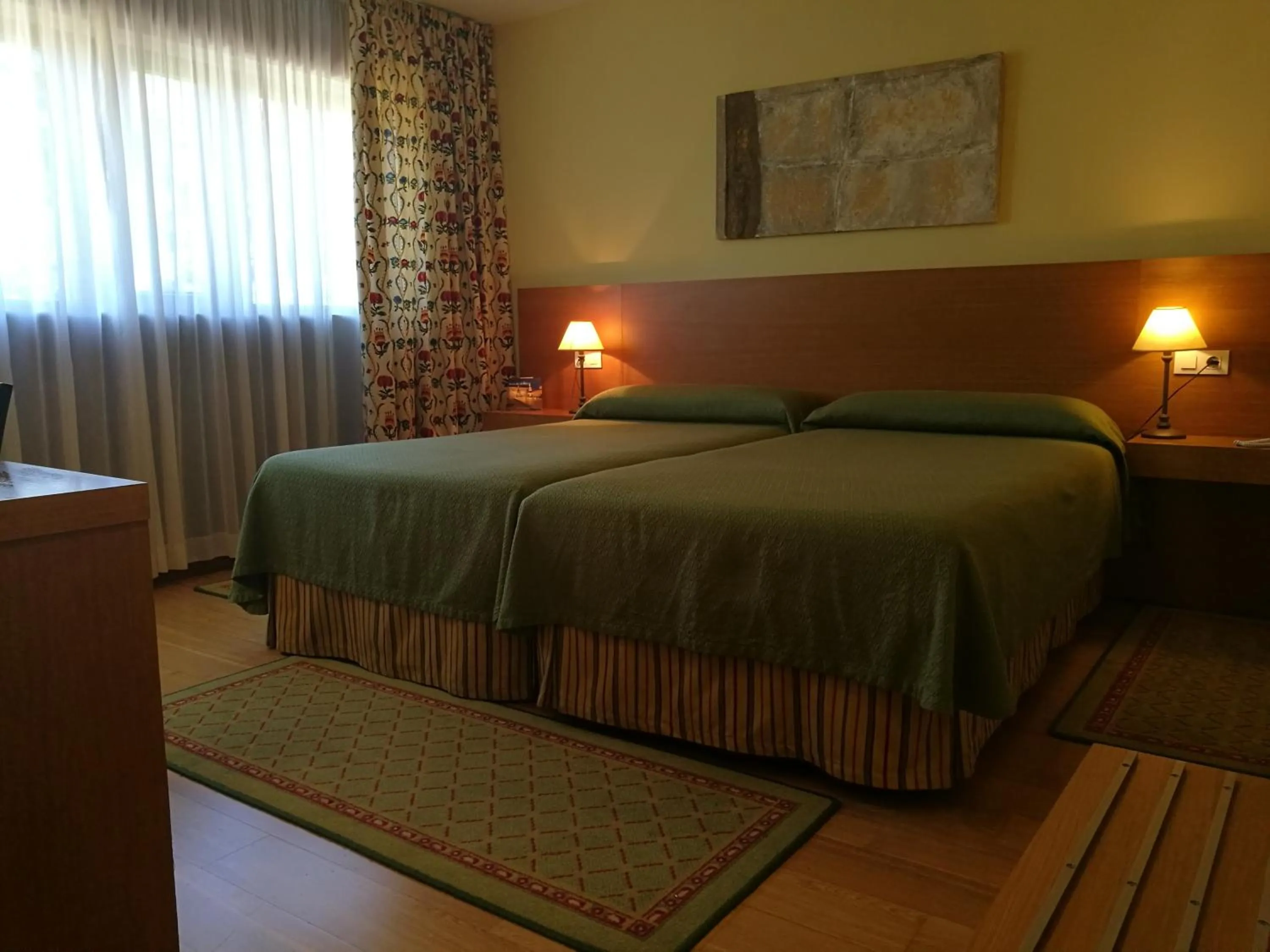 Photo of the whole room, Bed in Hotel Pazo de Lestrove by Pousadas de Compostela