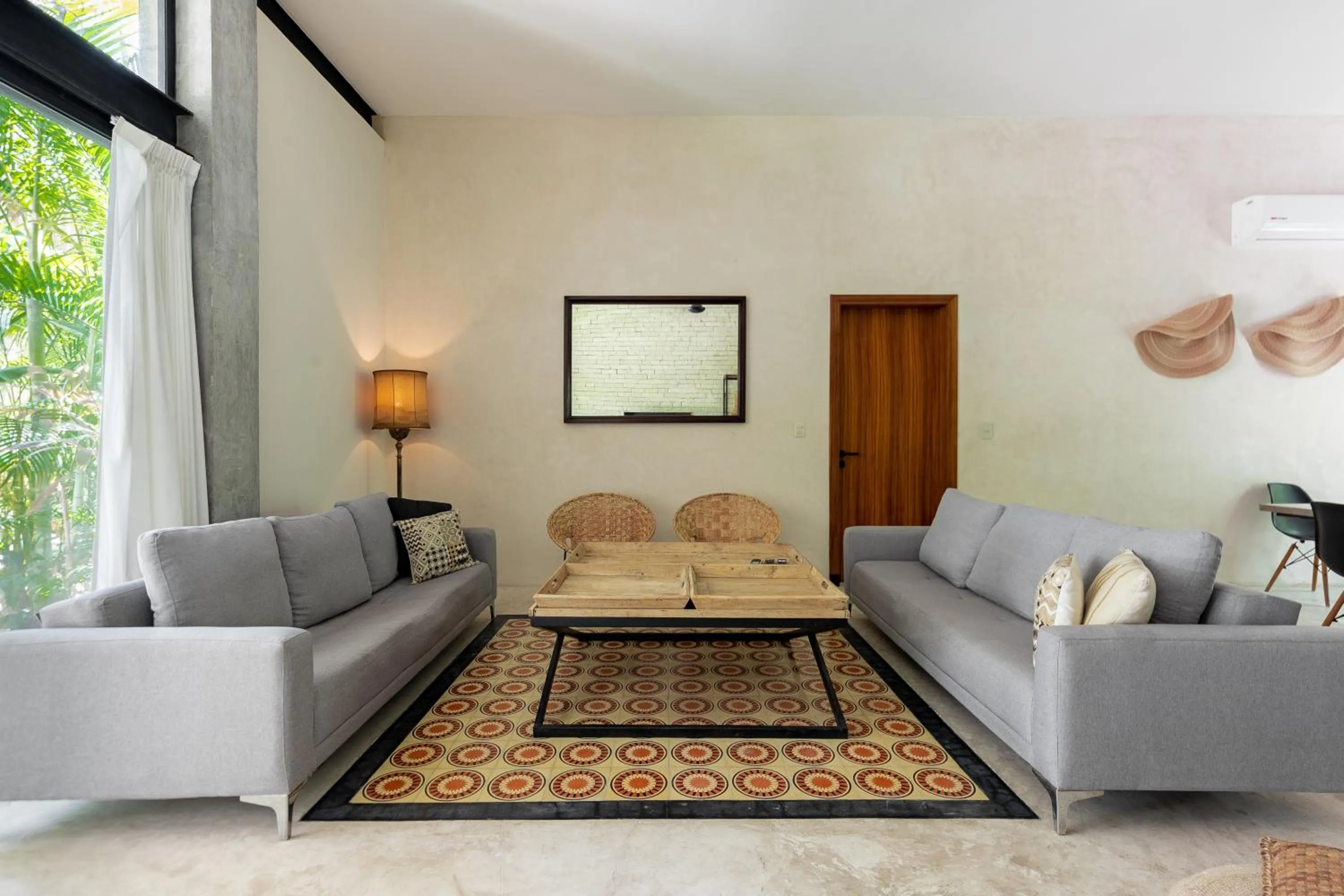 Living room in Lumina at Mudra Tulum