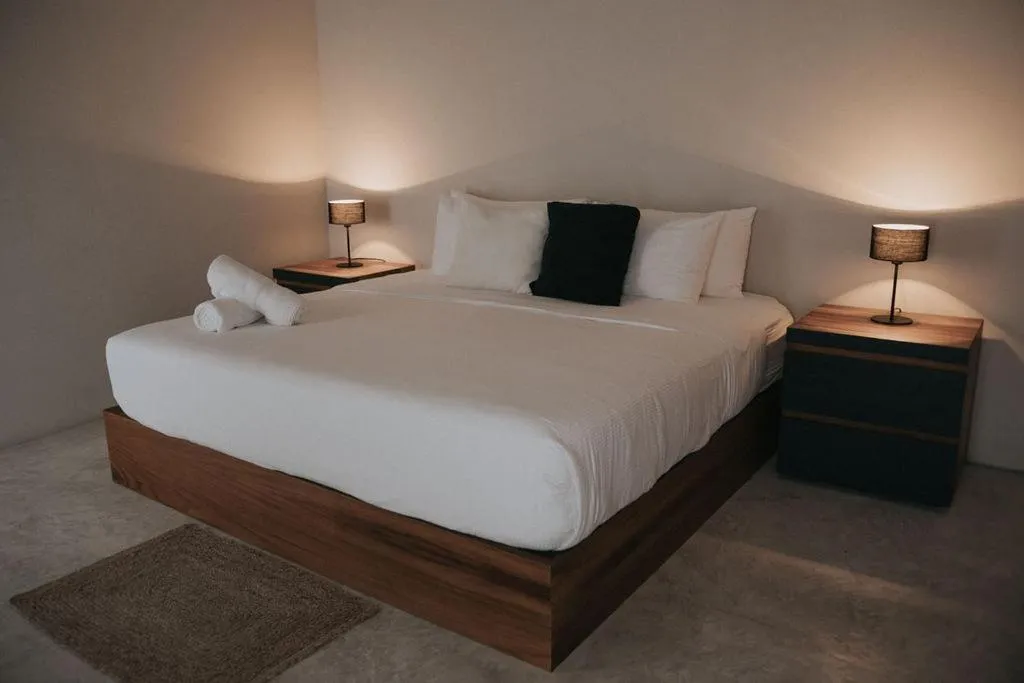 Bed in Lumina at Mudra Tulum