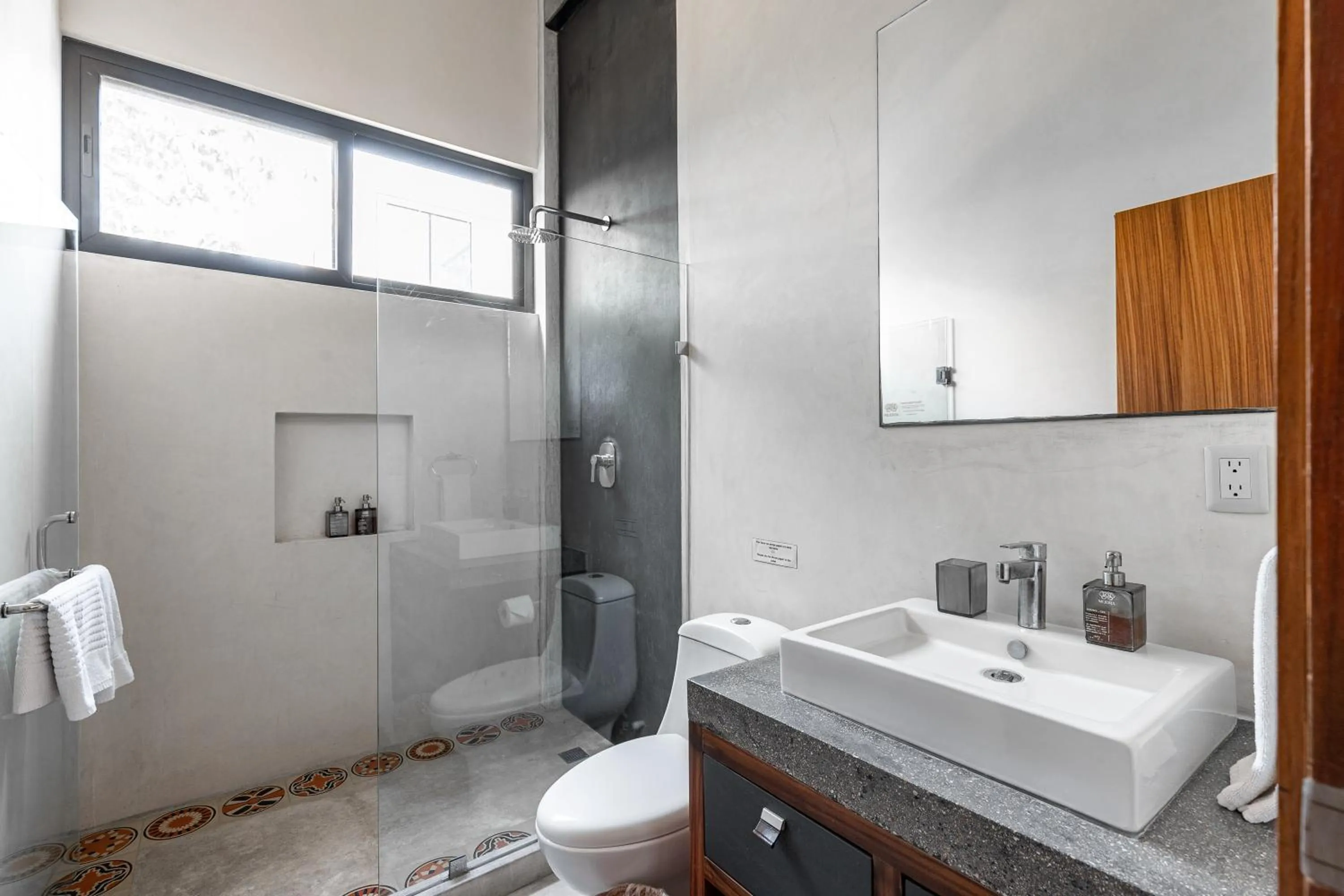 Shower in Lumina at Mudra Tulum