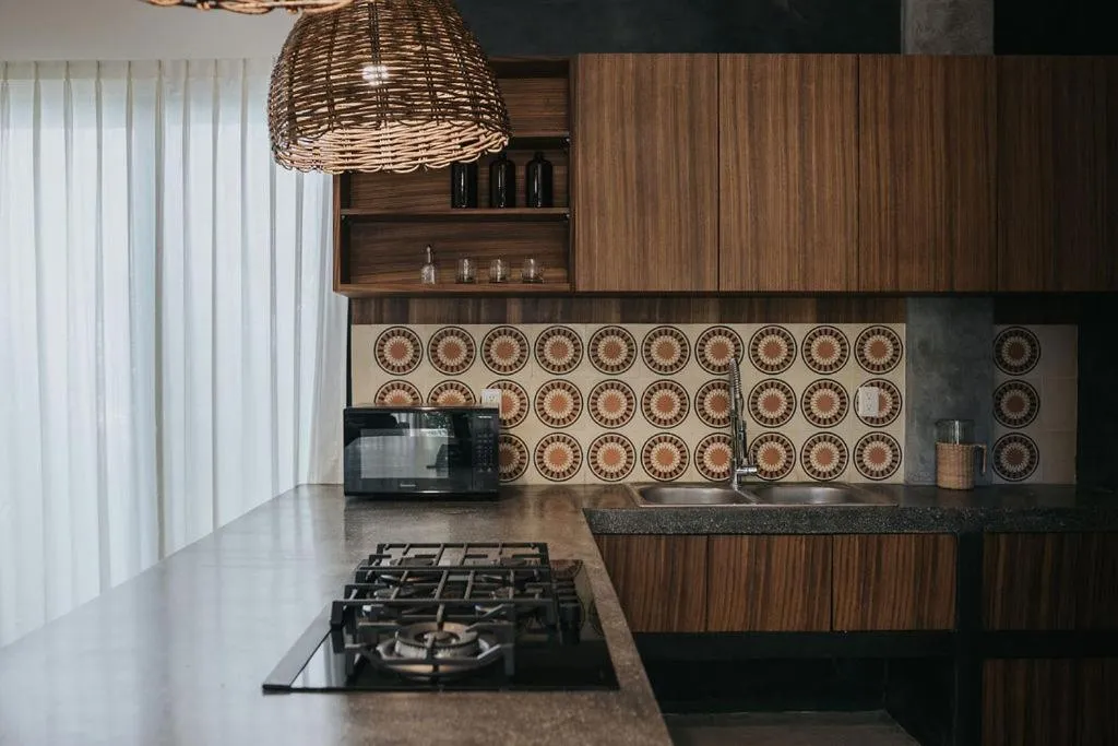 kitchen in Lumina at Mudra Tulum