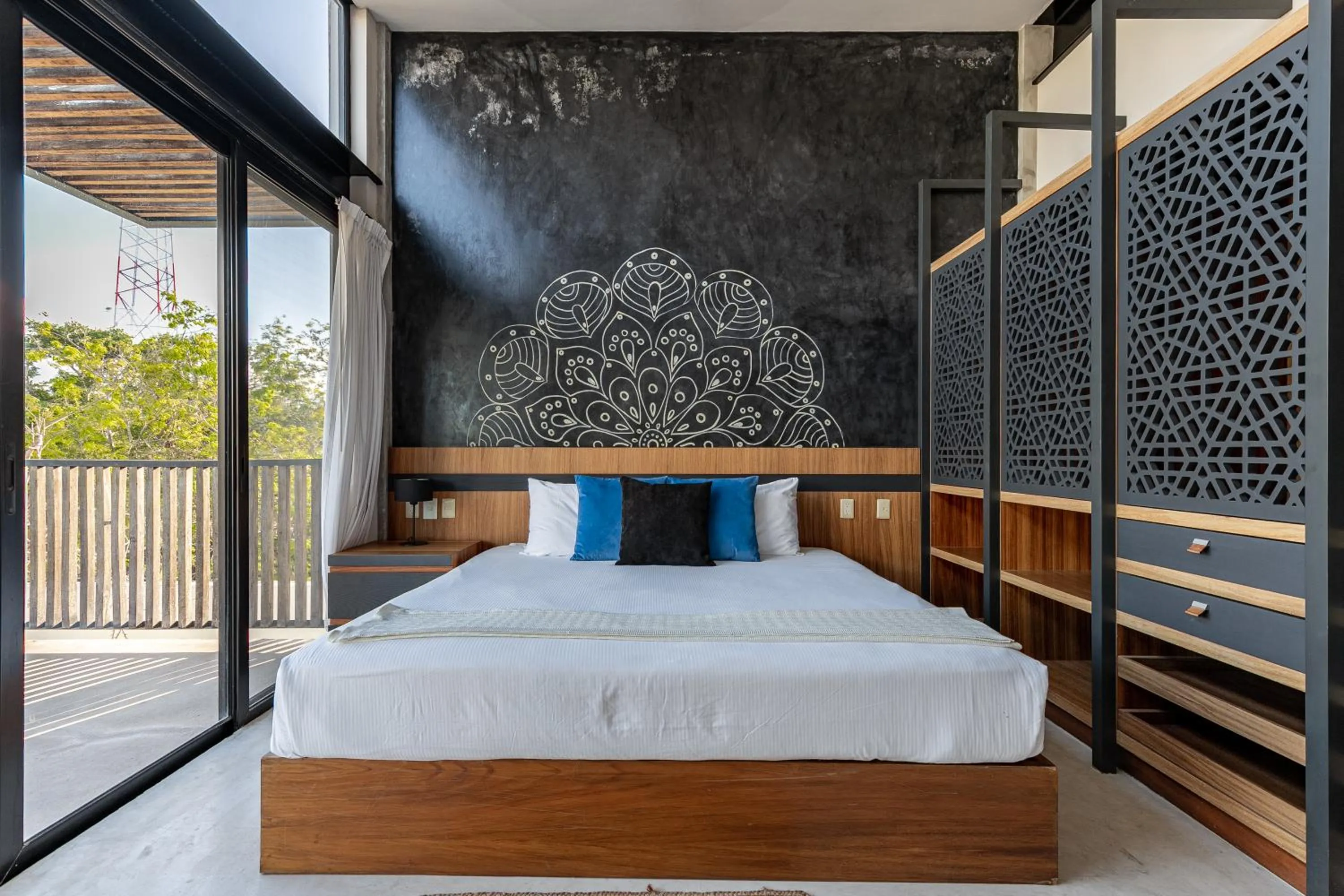 Bed in Lumina at Mudra Tulum