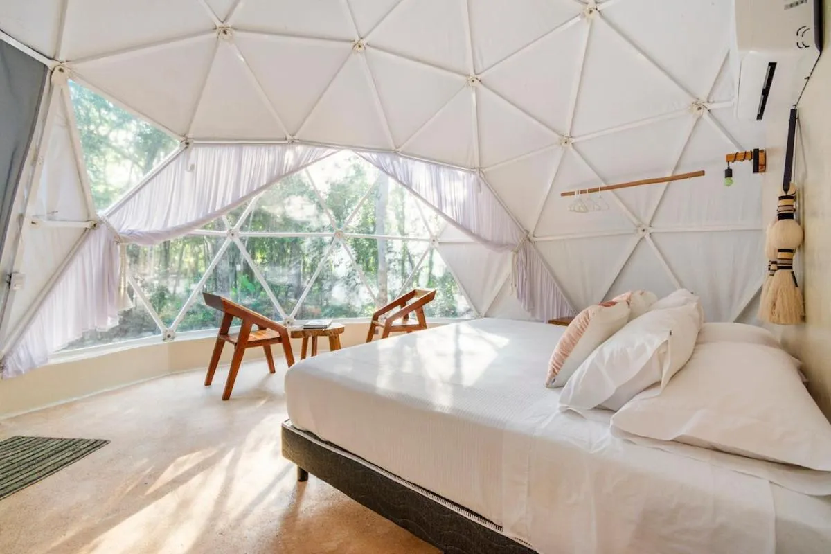 Bed in Glamping Mayan Glam