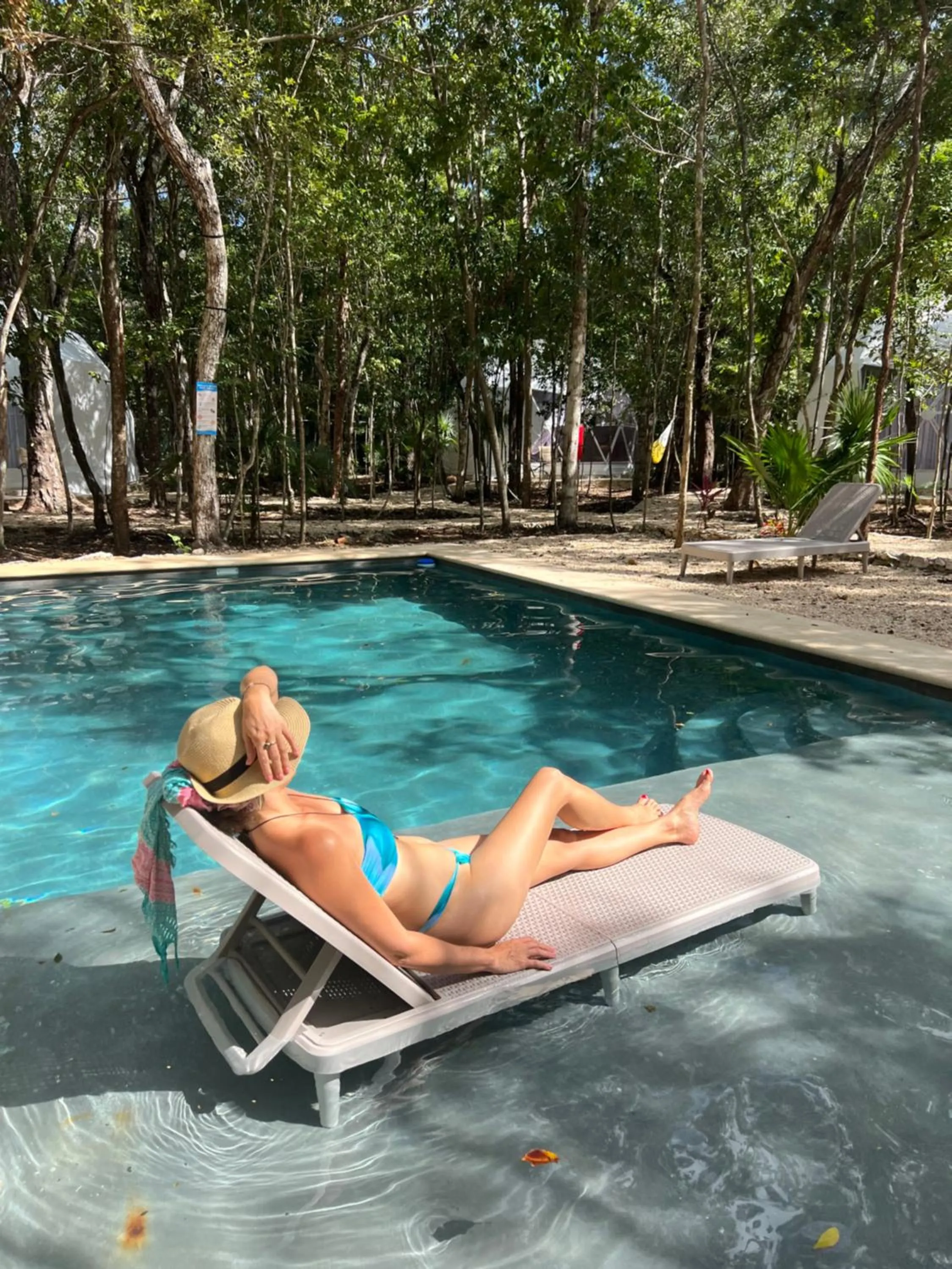 Swimming pool in Glamping Mayan Glam