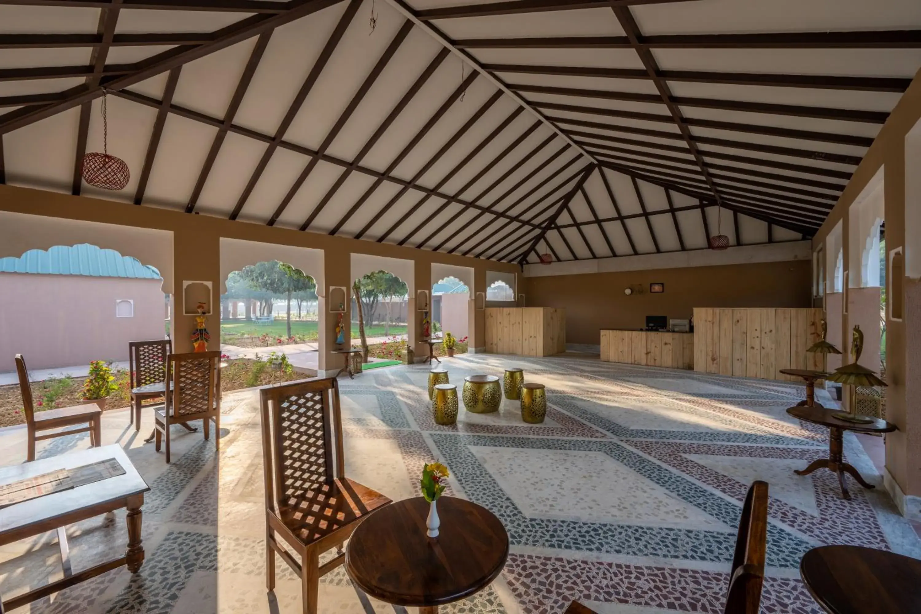 Lobby or reception in Aangan Resort Ranthambhore - A Private Pool Villa Lobby or reception in Aangan Resort Ranthambhore - A Private Pool Villa
