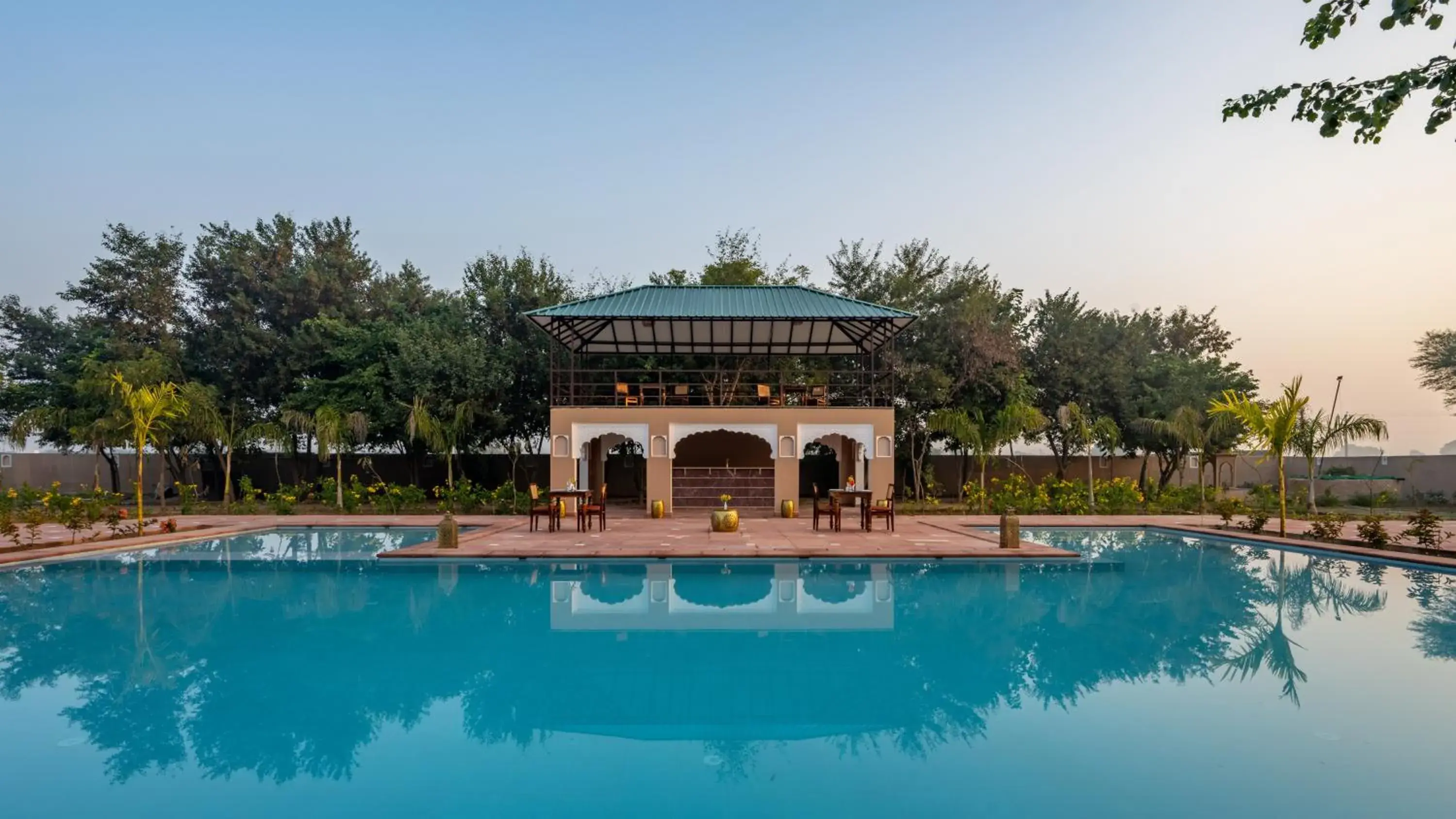Swimming pool in Aangan Resort Ranthambhore - A Private Pool Villa Swimming pool in Aangan Resort Ranthambhore - A Private Pool Villa