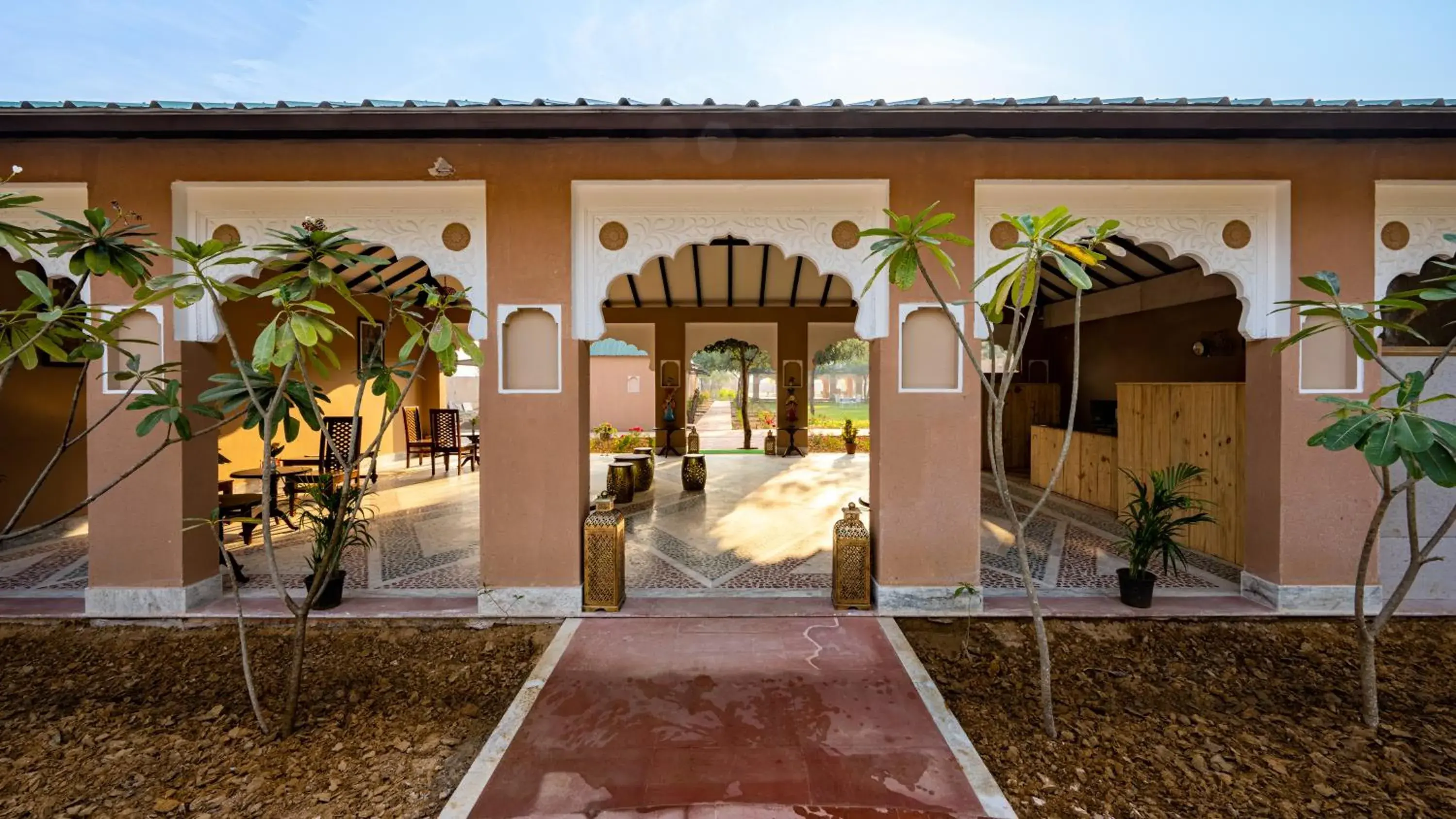 Lobby or reception in Aangan Resort Ranthambhore - A Private Pool Villa Lobby or reception in Aangan Resort Ranthambhore - A Private Pool Villa