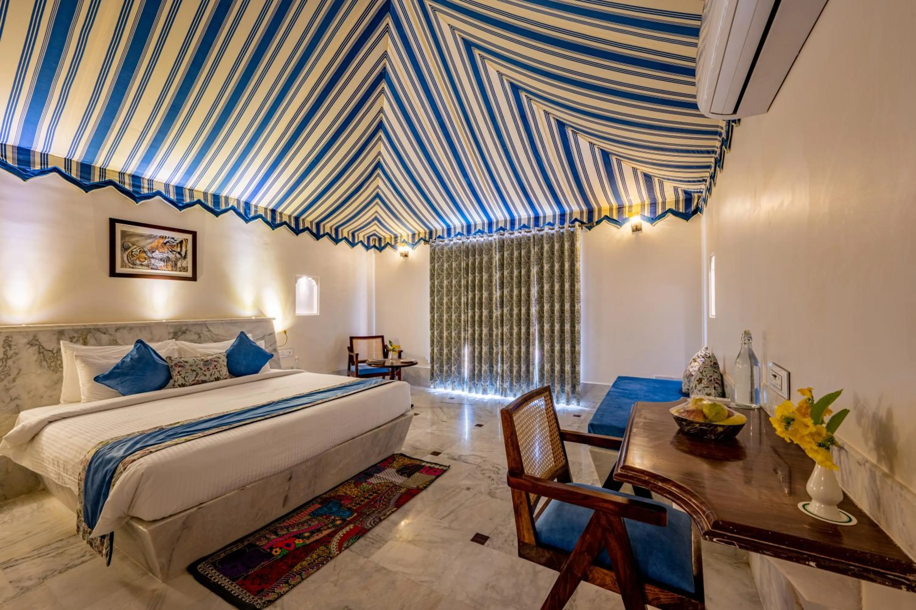 Bed in Aangan Resort Ranthambhore - A Private Pool Villa