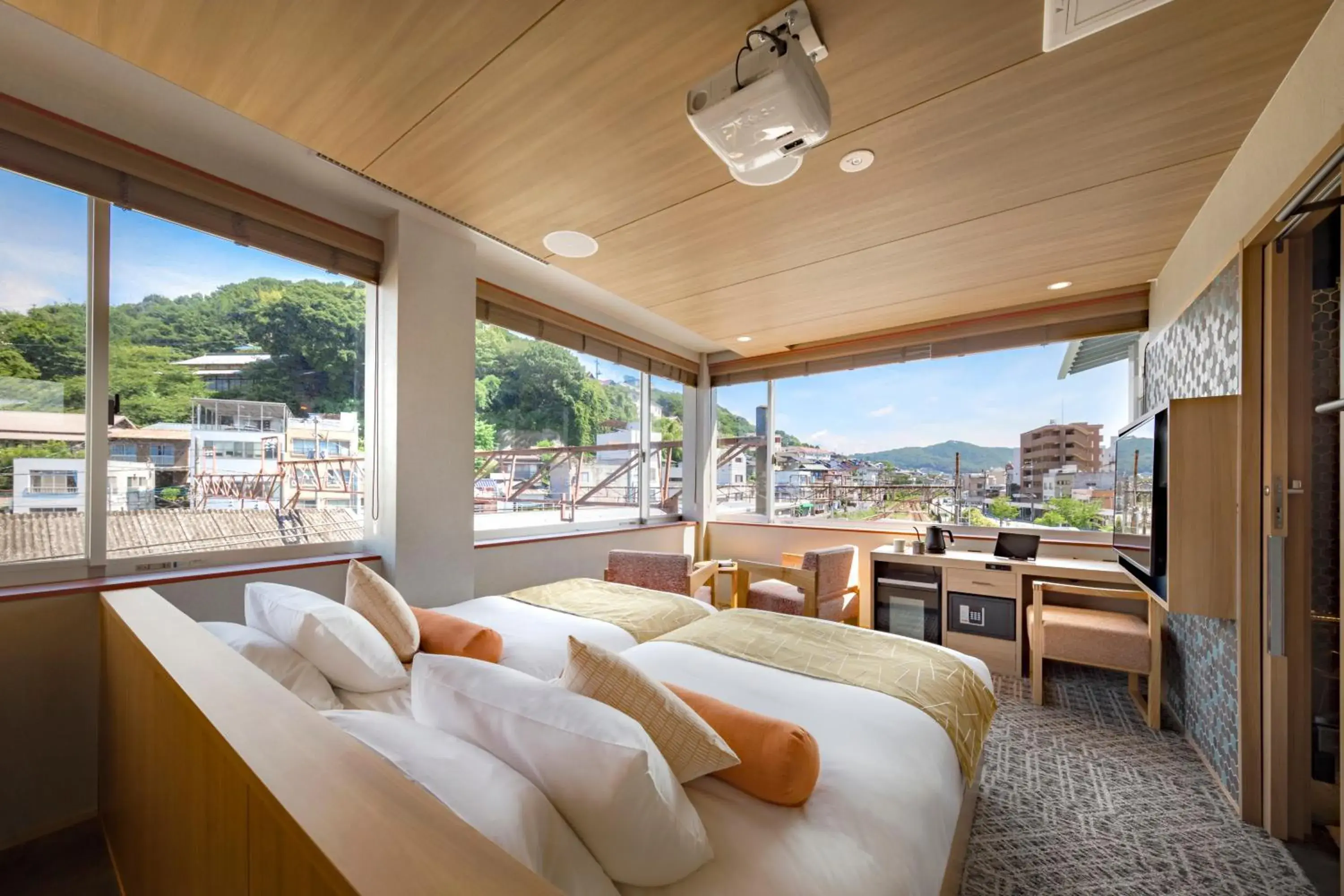 Twin Room with Shower - single occupancy in HOTEL BEACON ONOMICHI Twin Room with Shower - single occupancy in HOTEL BEACON ONOMICHI