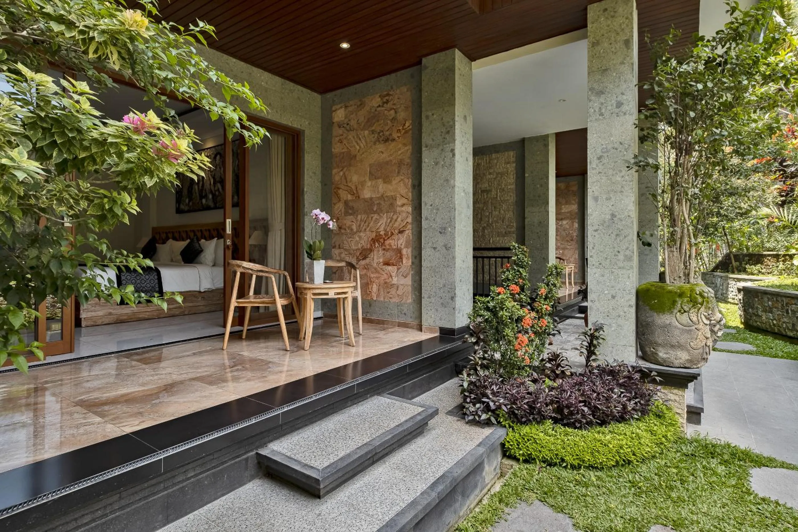 Patio in Gynandha Ubud Cottage