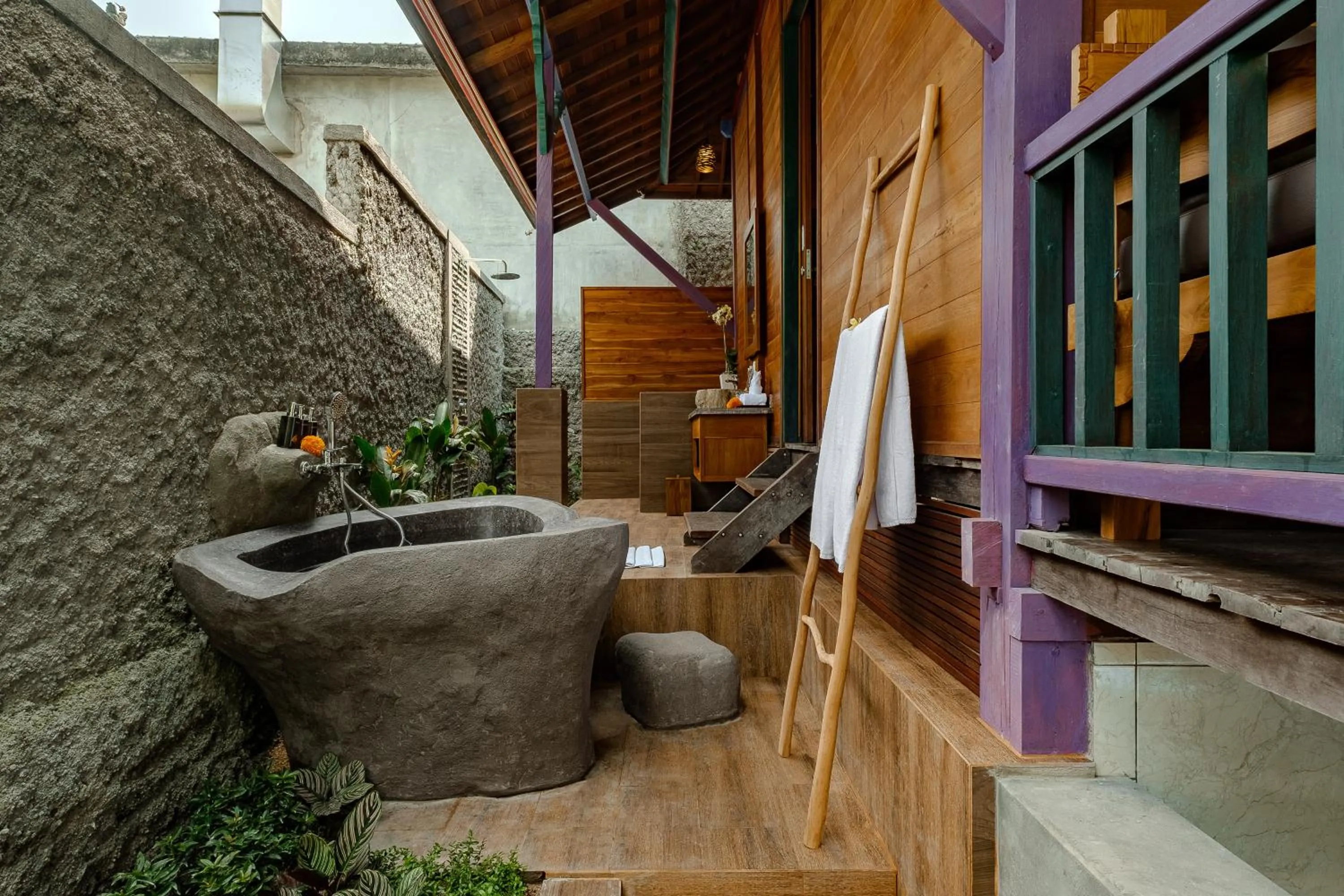 Patio in Gynandha Ubud Cottage