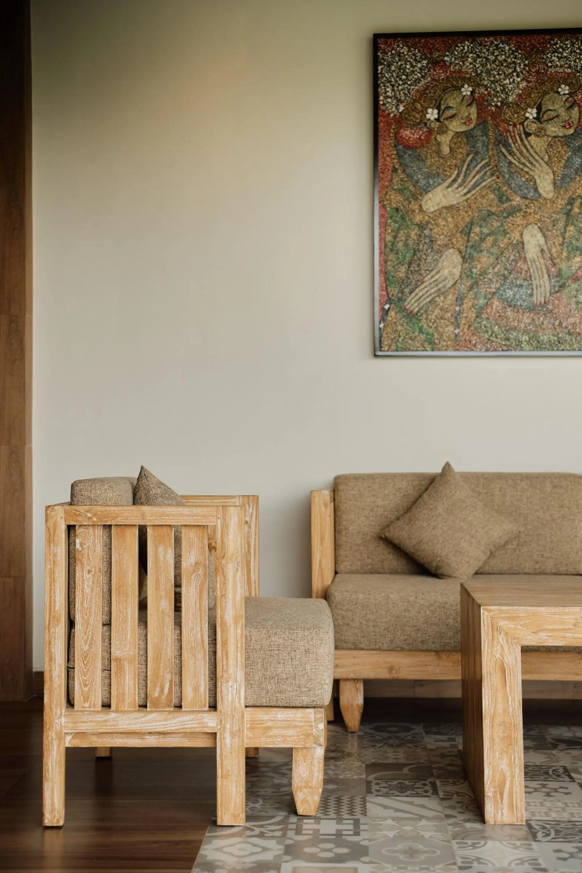 Living room in Gynandha Ubud Cottage