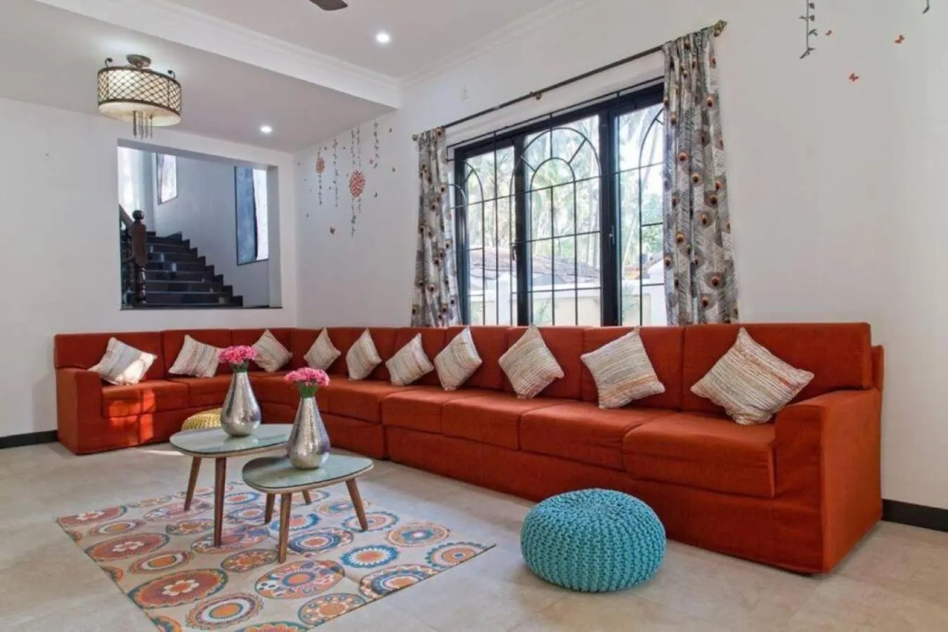 Living room in Luxury Rental with Kids Playroom in Goa