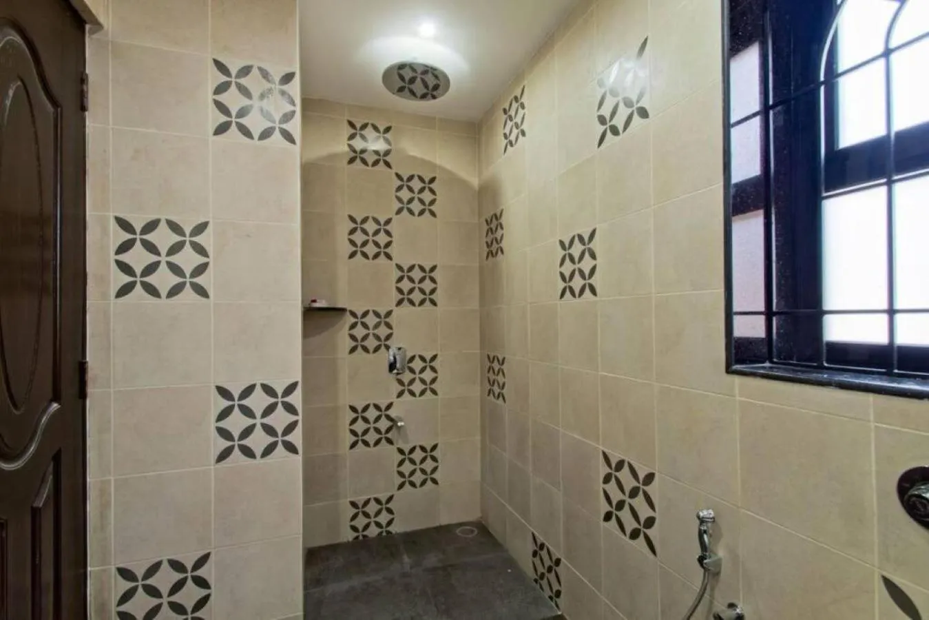 Shower in Luxury Rental with Kids Playroom in Goa