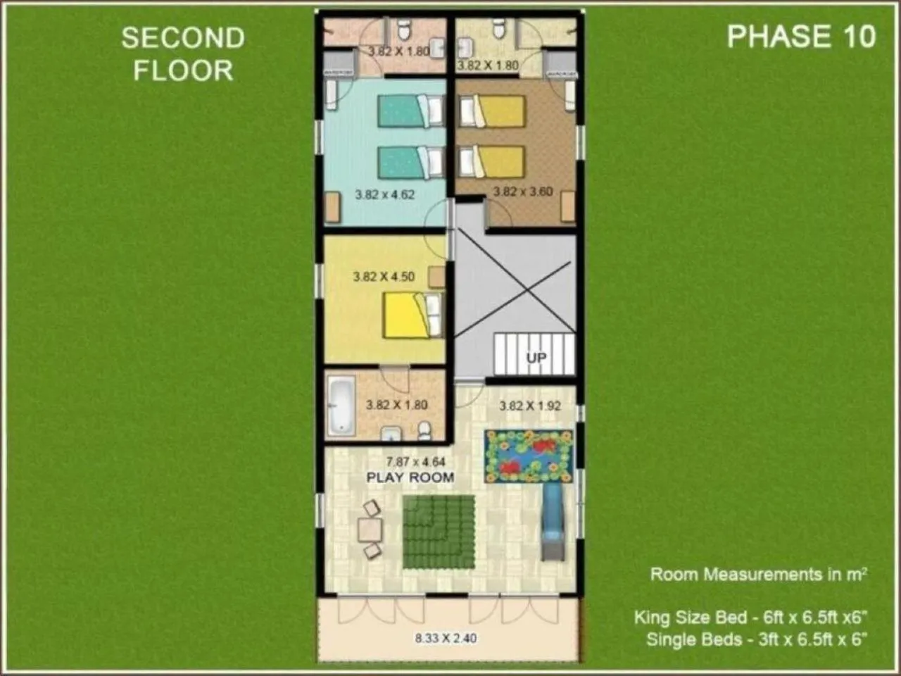 Floor plan in Luxury Rental with Kids Playroom in Goa