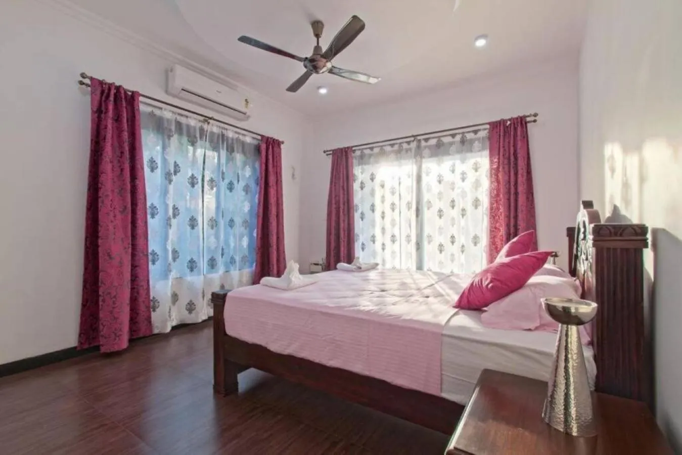 Bedroom, Bed in Luxury Rental with Kids Playroom in Goa