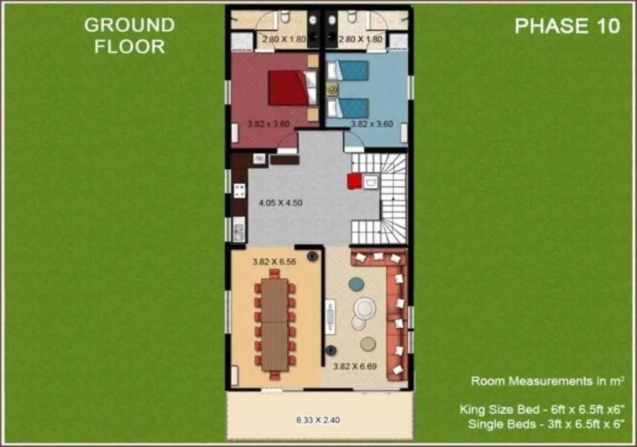 Floor plan in Luxury Rental with Kids Playroom in Goa
